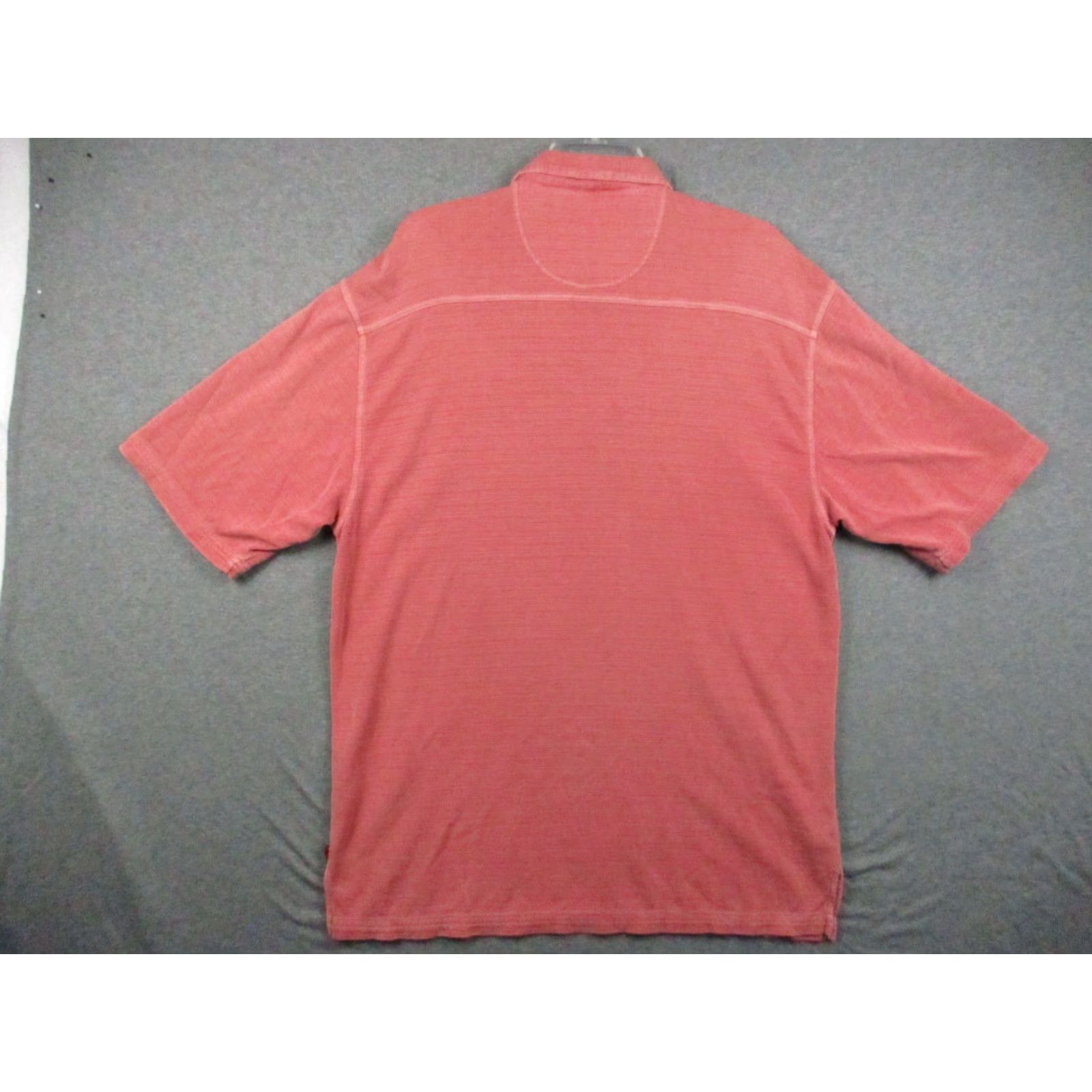 Tommy Bahama Tommy Bahama Shirt Men Medium Silk Blend Button Short Sleeve Salmon Color Size US M / EU 48-50 / 2 - 5 Thumbnail