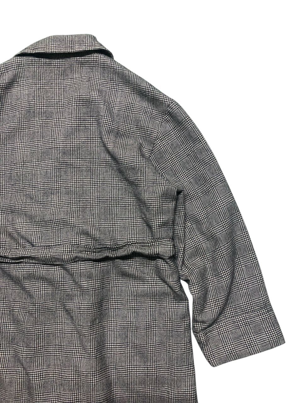 Kenzo × Vintage VINTAGE KENZO PARIS ROBE CHECKED BELTED BUTTONLESS LONG COAT Size US M / EU 48-50 / 2 - 10 Thumbnail