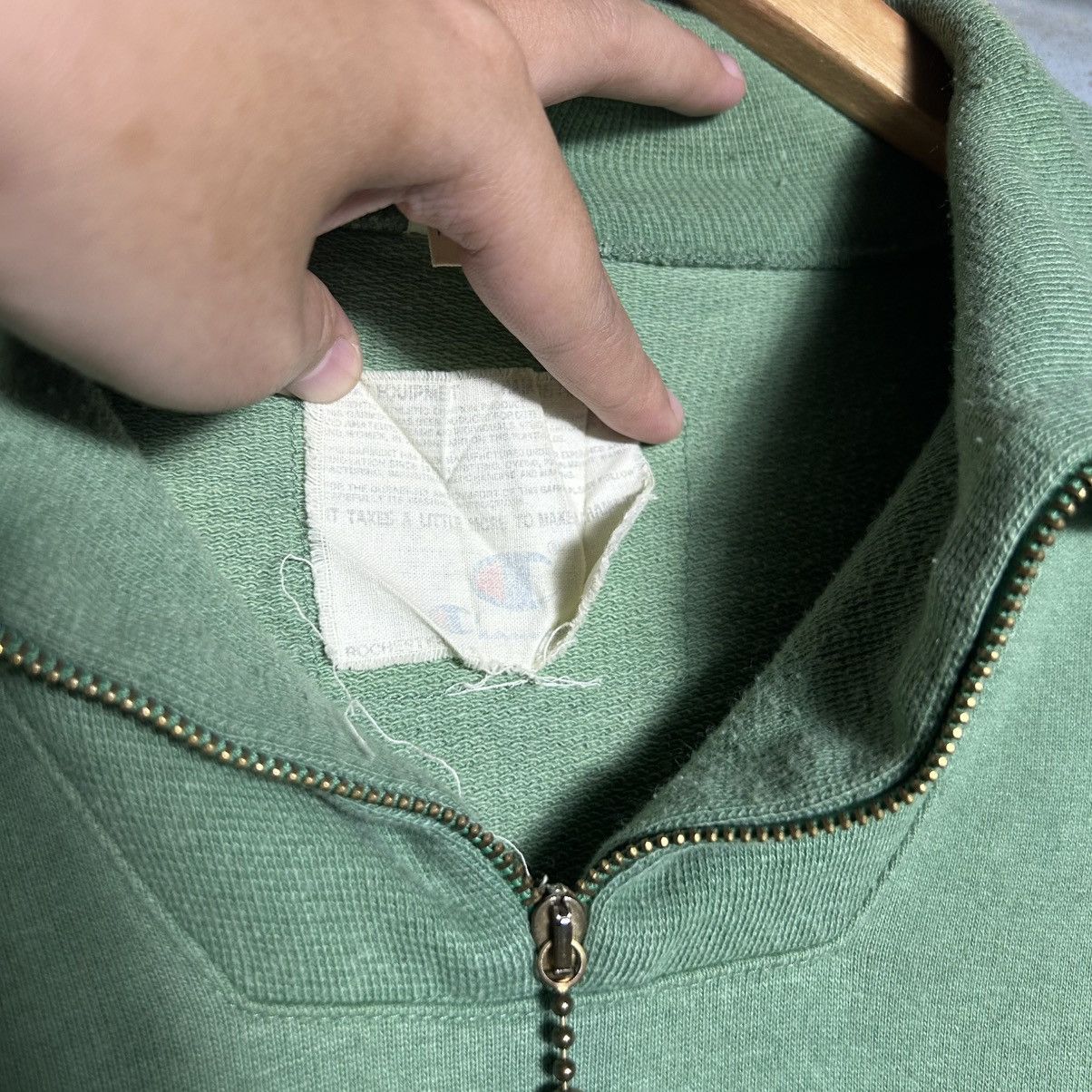 Champion Vintage Champion Spell Out Quarter Zip Sweatshirt Size US XL / EU 56 / 4 - 8 Thumbnail