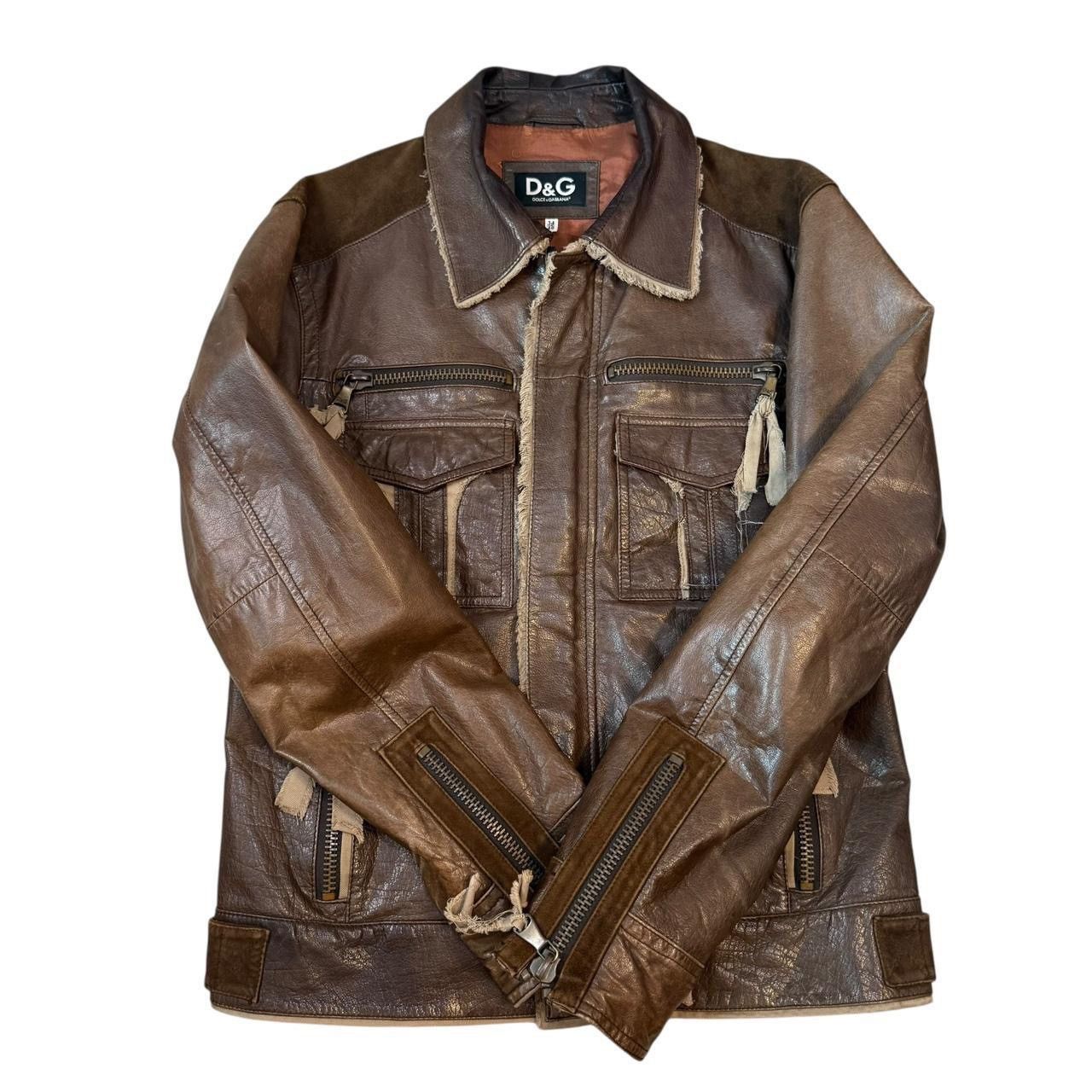Dolce & Gabbana D&G Dolce & Gabbana Lamb Leather Vintage/Y2K Cowboy Jacket Size US M / EU 48-50 / 2 - 2 Thumbnail