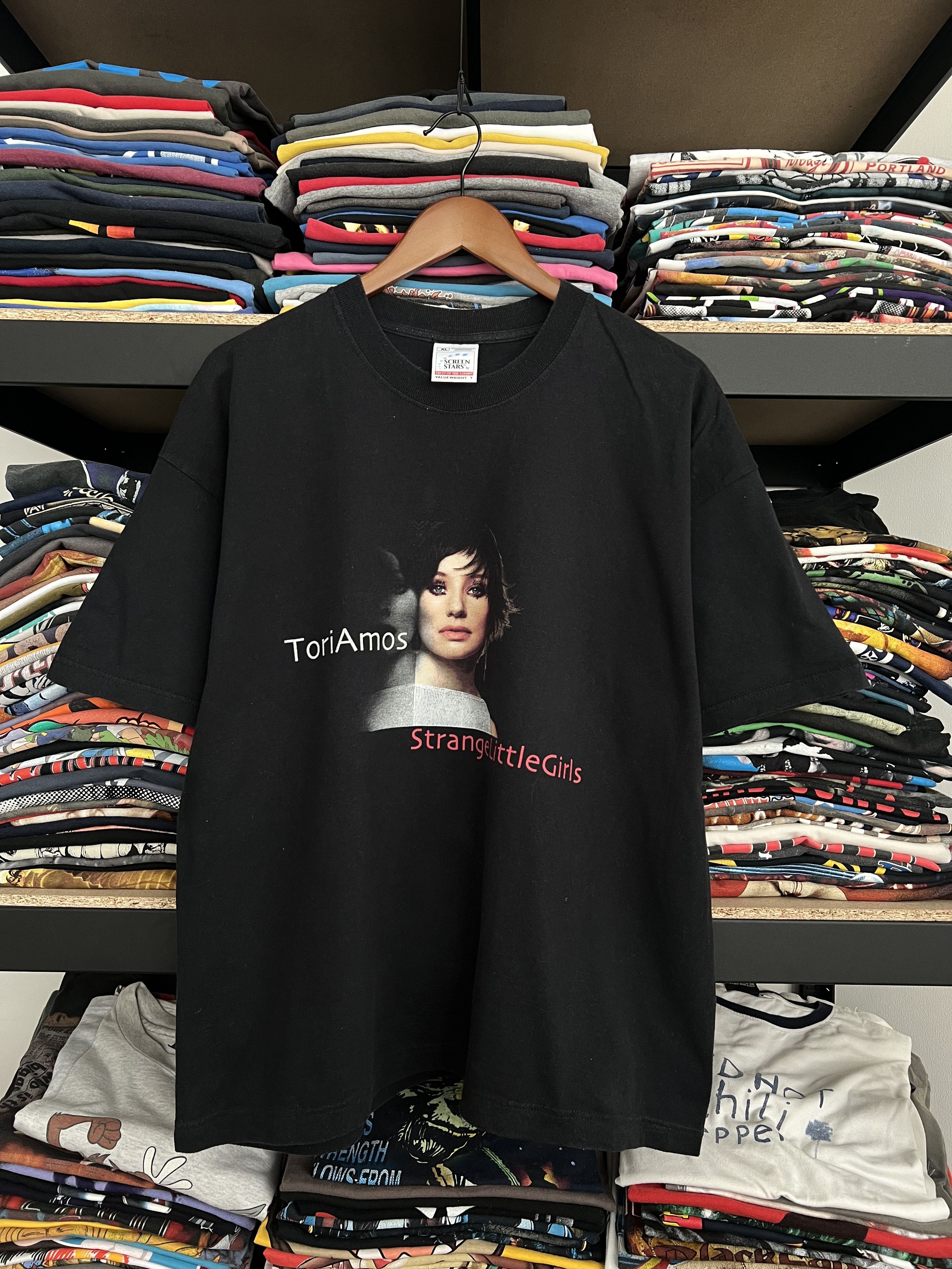 Vintage 2001 Tori Amos Strange Little Girls Tour Black Tee