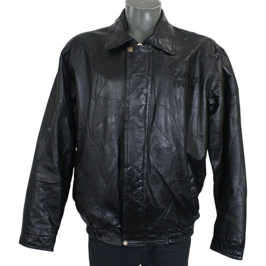 Vintage Vintage 80s Caesars Palace Genuine Leather Patchwork Jacket Size US XL / EU 56 / 4 - 1 Thumbnail