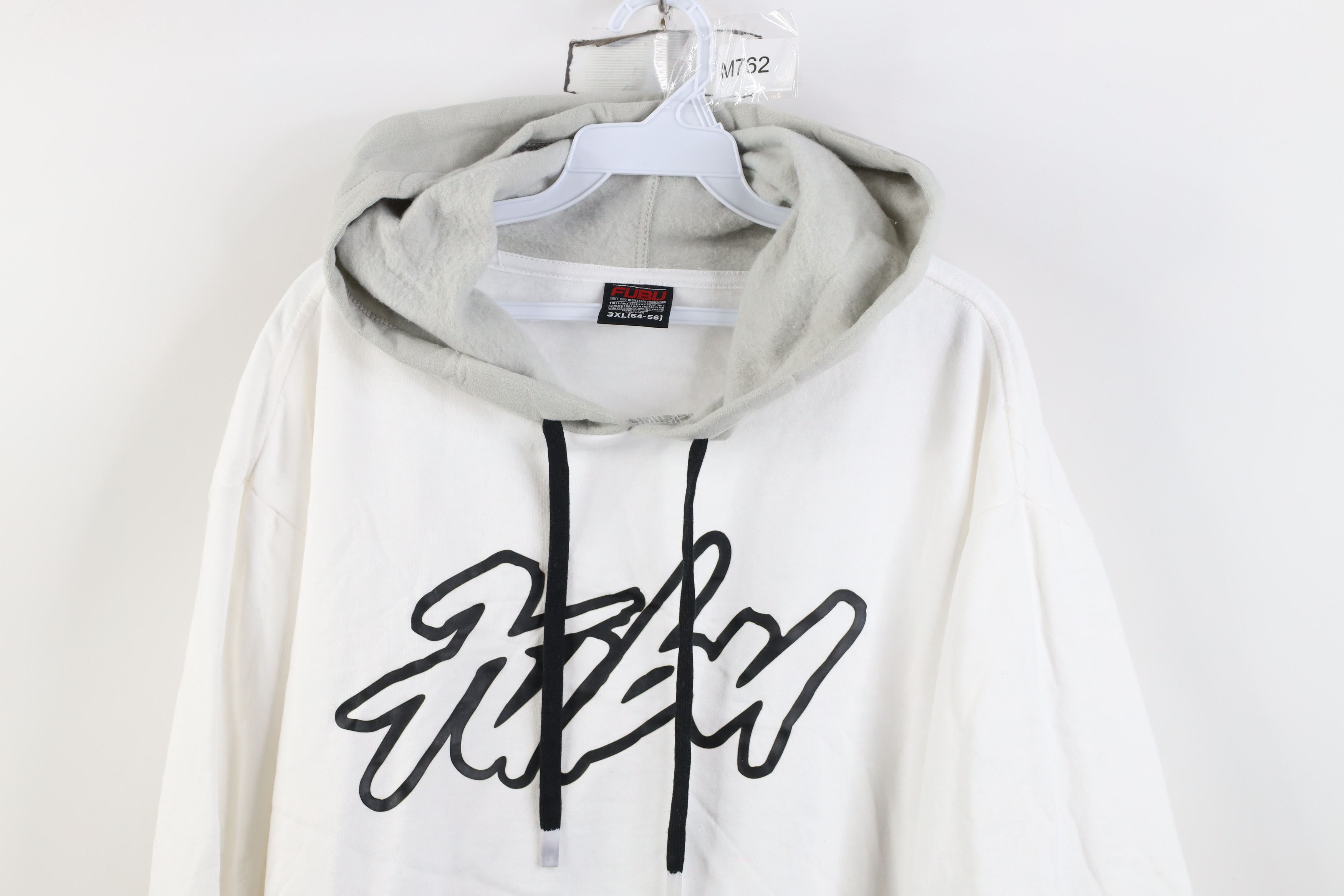 Fubu Deadstock Vintage Y2K FUBU Hip Hop Hoodie Sweatshirt White Size US XXL / EU 58 / 5 - 2 Thumbnail