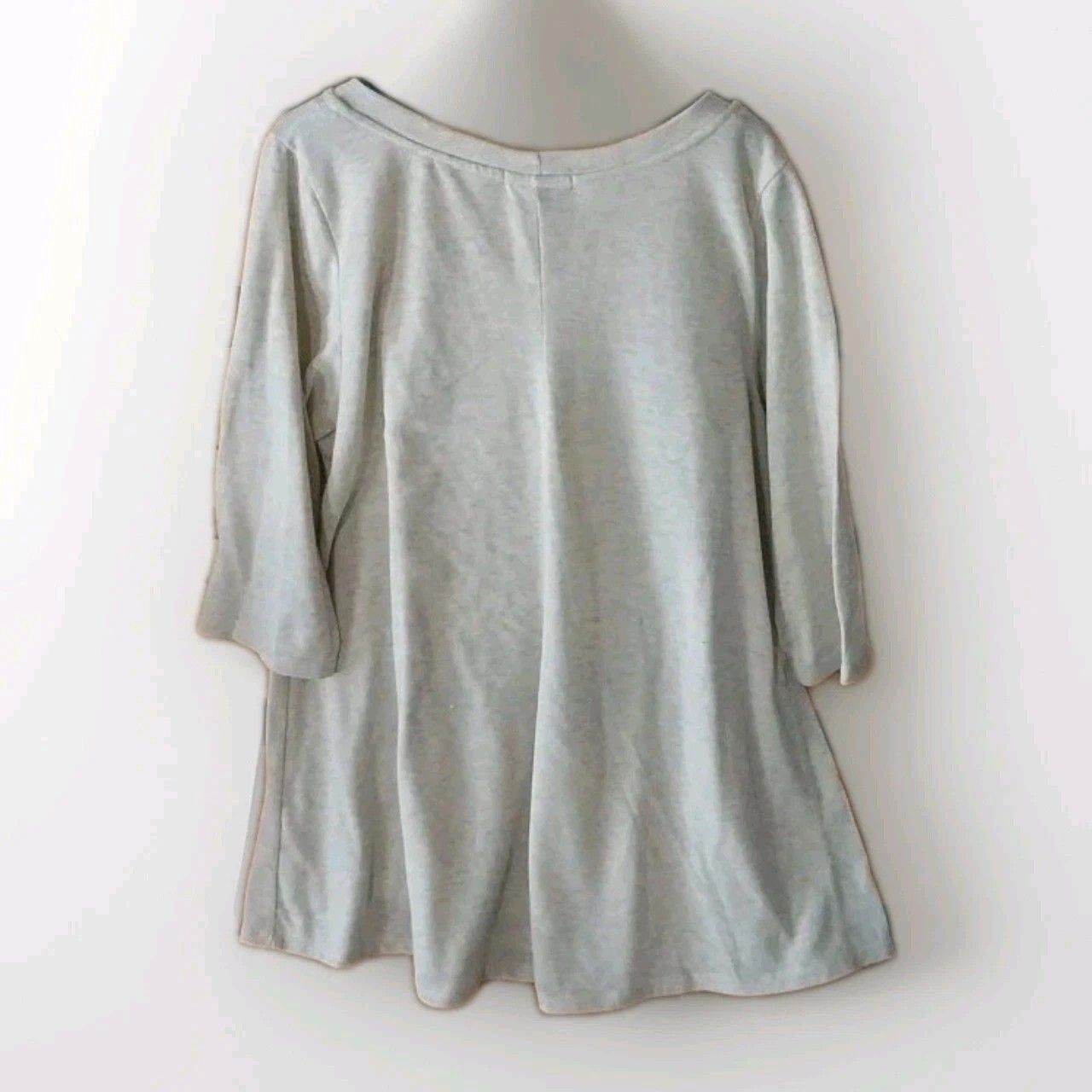 Other About A Girl Plus Women 2X Marled Cream Tunic Top 3/4 sleeve Size XXL / US 16-18 / IT 52-54 - 2 Thumbnail