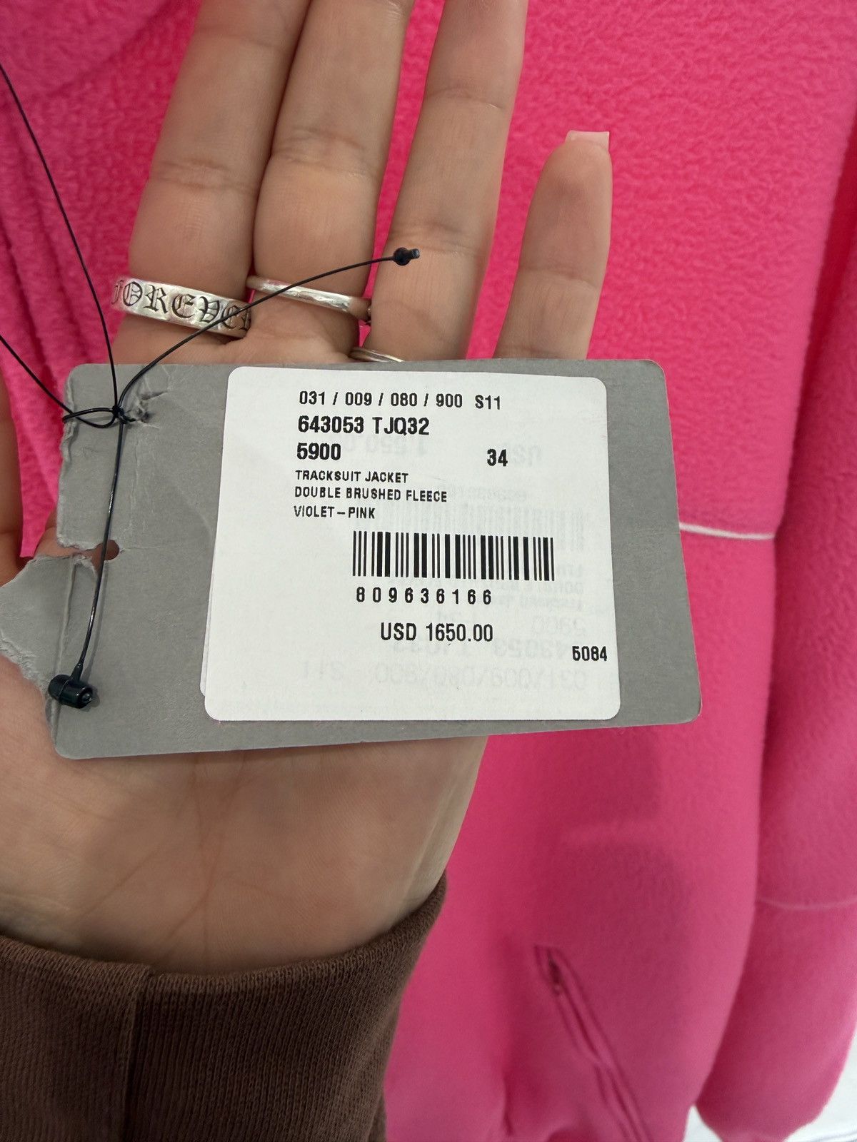 Balenciaga Balenciaga Tracksuit Jacket Double Brushed Violet-Pink Size XXS / US 00 / IT 34 - 13 Thumbnail
