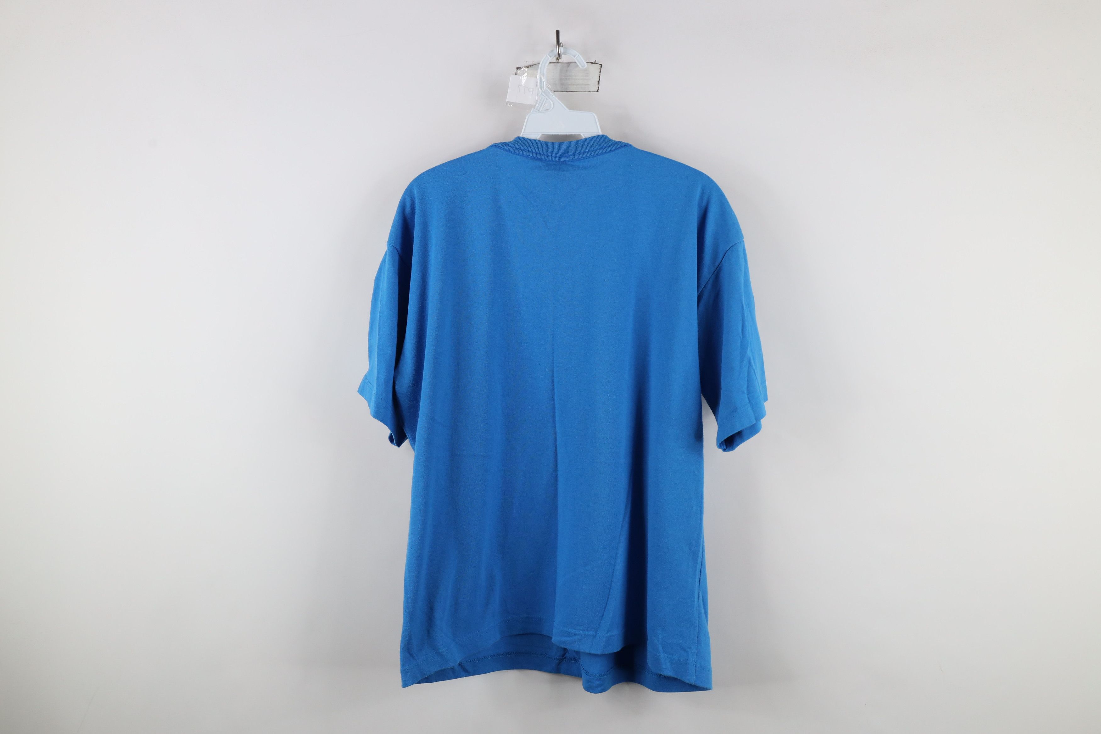Vintage Vintage 90s Streetwear Short Sleeve Pocket T-Shirt Blue USA Size XXL / US 16-18 / IT 52-54 - 9 Thumbnail