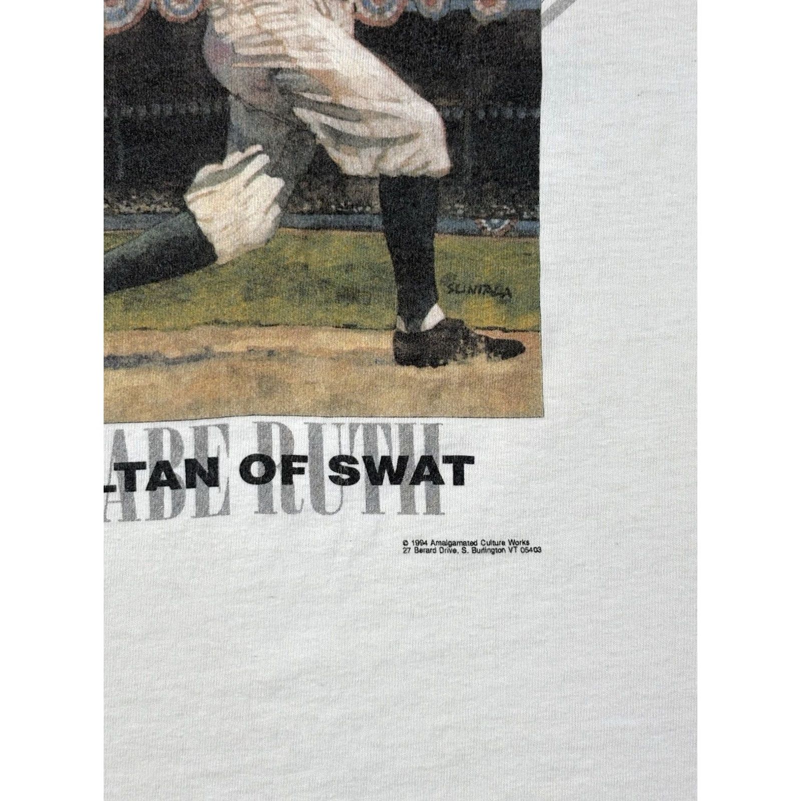 Anvil Vintage Babe Ruth Shirt - Adult Size XL - 1994 Yankees Baseball Graphic Size US XL / EU 56 / 4 - 4 Thumbnail