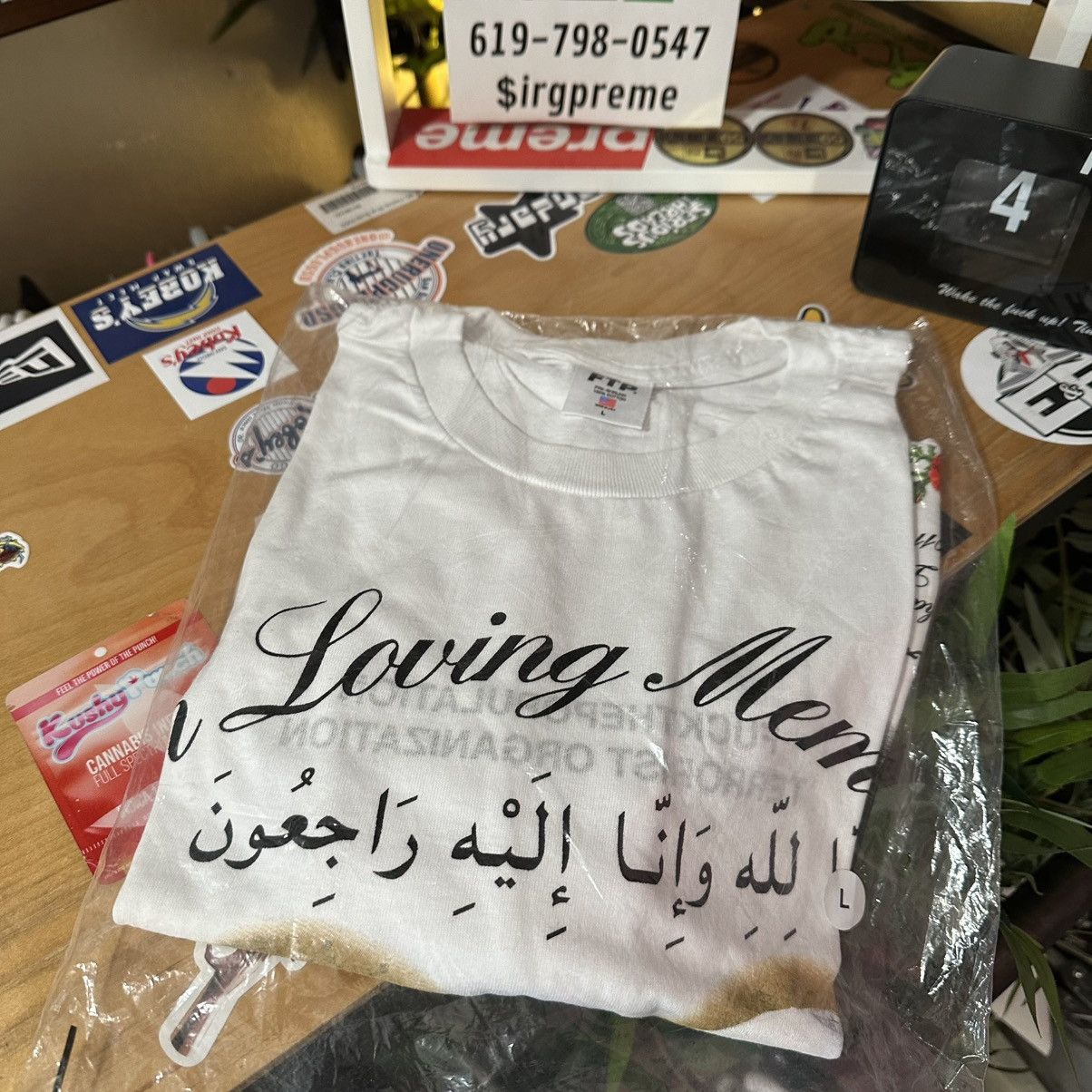 Fuck The Population FTP in loving memory tee L White DS Size US L / EU 52-54 / 3 - 2 Thumbnail