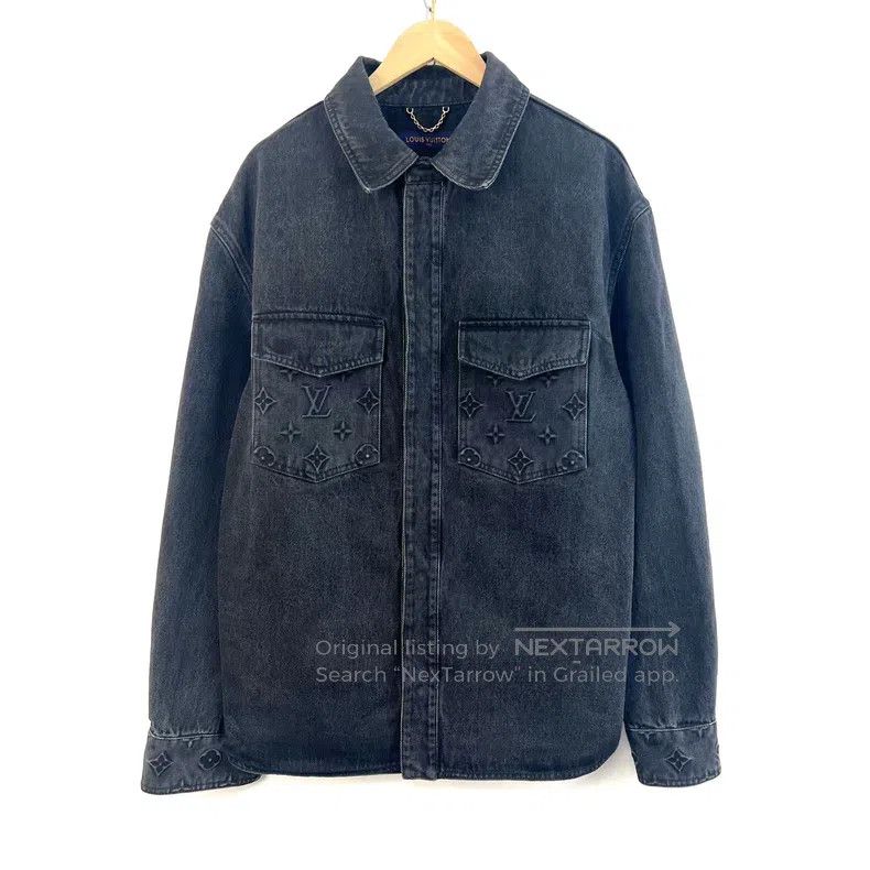 Louis Vuitton Louis Vuitton New Logging Black Embossed Full Logo Washed Size US L / EU 52-54 / 3 - 1 Thumbnail