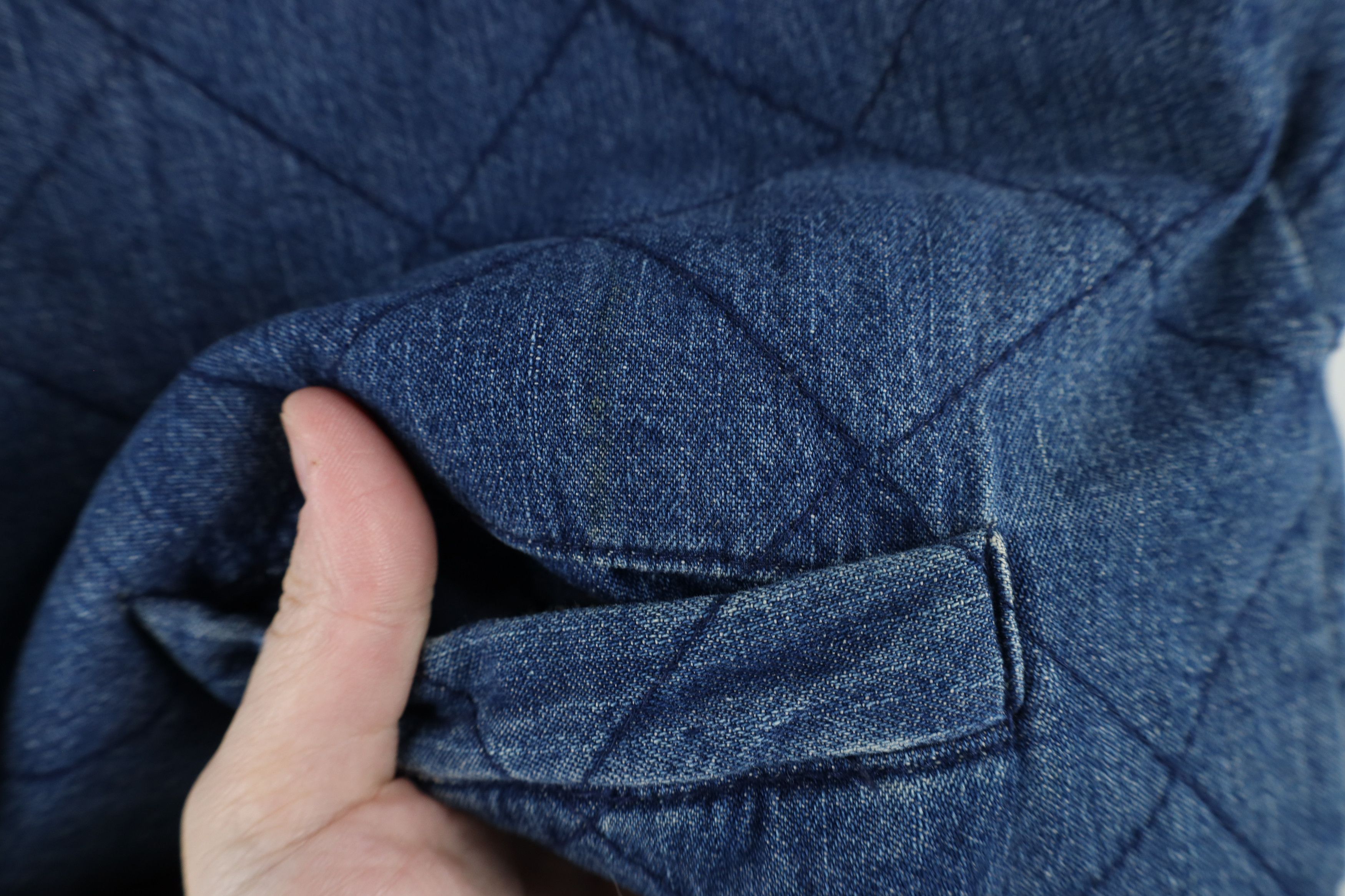 Vintage Vintage 90s Streetwear Reversible Quilted Denim Vest Jacket Size S / US 4 / IT 40 - 7 Thumbnail