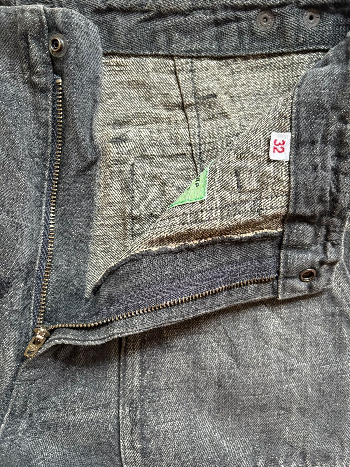 Japanese Brand Vintage Go West Faded Wash Tactical Loose Baggy Jeans Size US 31 - 9 Thumbnail