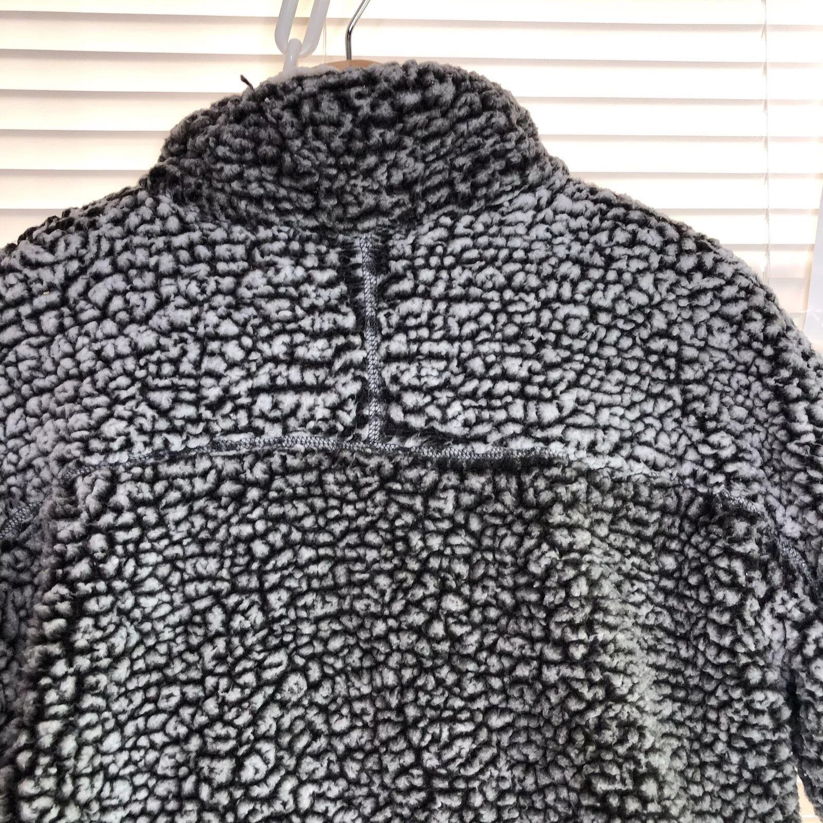 Other Sherpa Black White 1/4 Zip Jacket S Pullover Sweatshirt Size S / US 4 / IT 40 - 4 Thumbnail