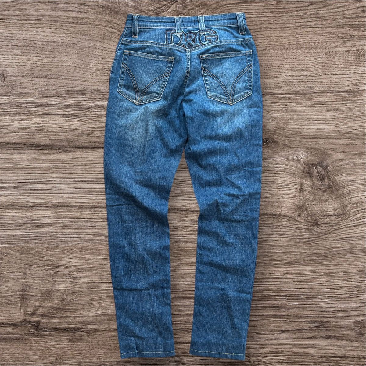 Vintage Y2K Dolce & Gabbana Embroidery DG Jeans 28x30