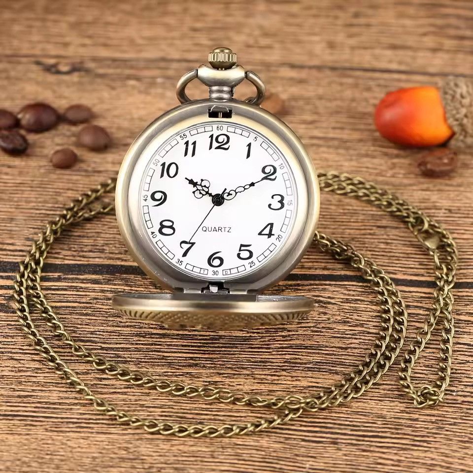 Jewelry Bronze Butterfly & Birdcage Pocket Watch Necklace Size ONE SIZE - 3 Thumbnail