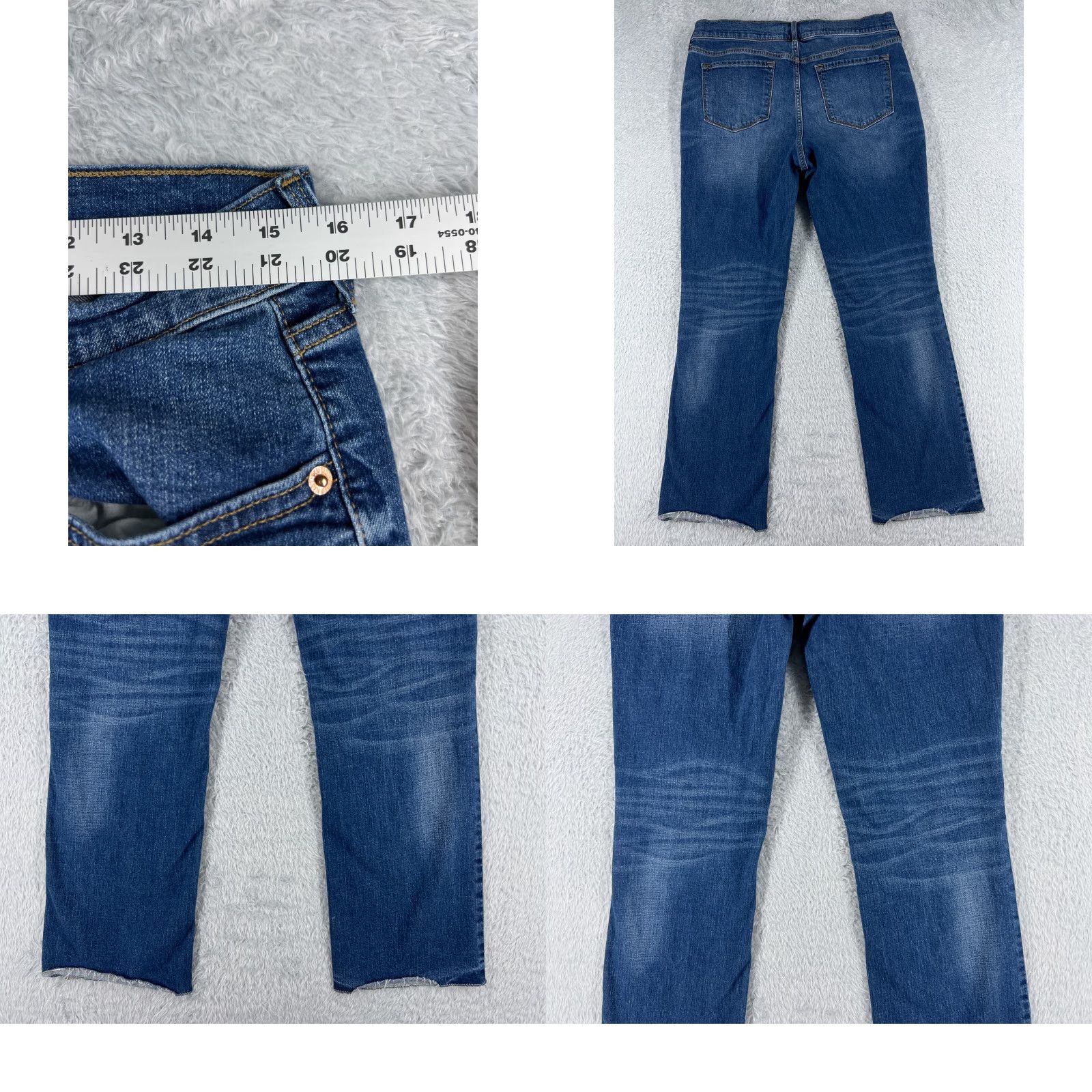 Old Navy Old Navy Jeans Women 10 30x27 Blue Denim Flare High Rise Cotton Med Wash Size 32" / US 10 / IT 46 - 9 Thumbnail