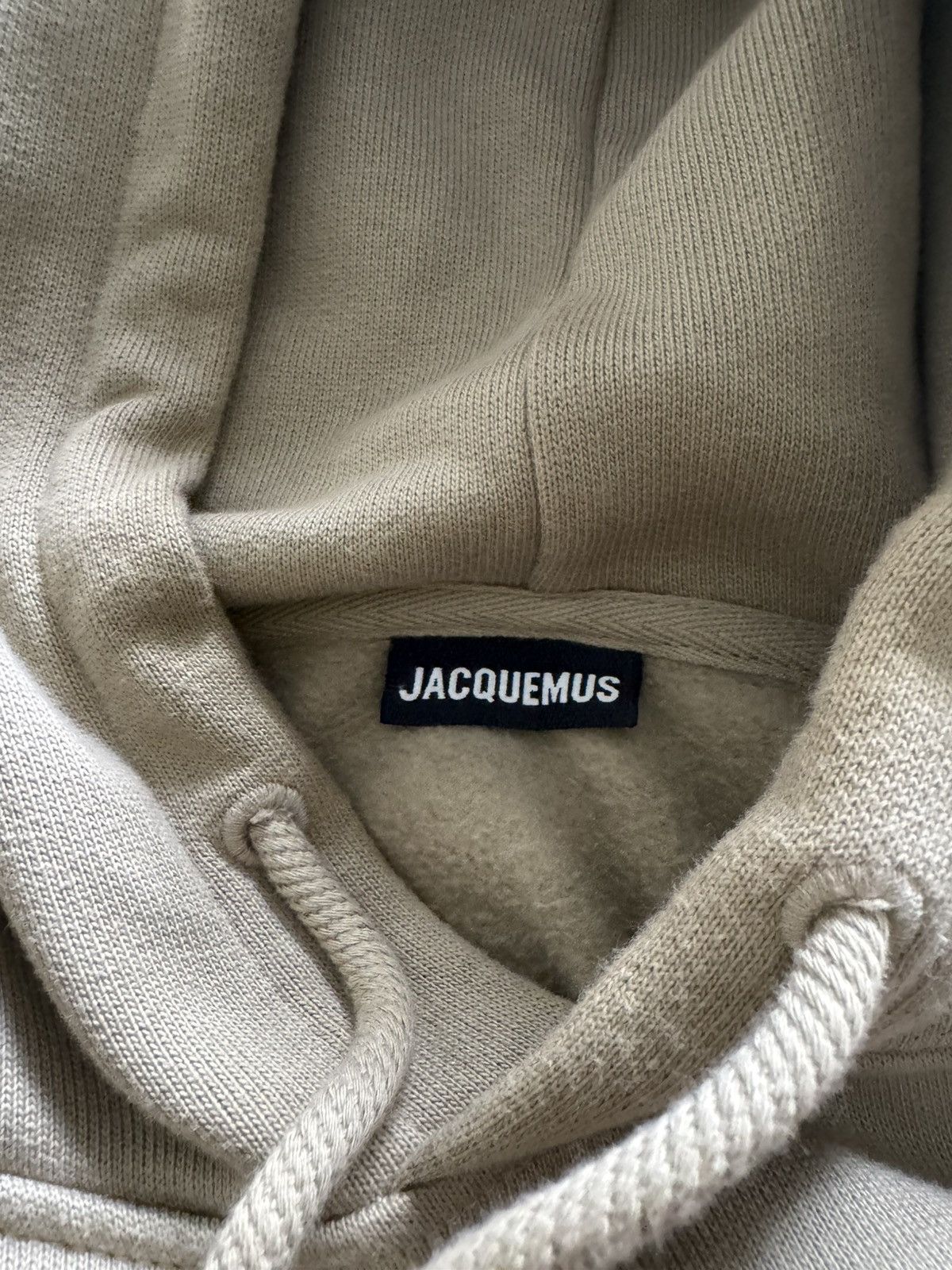 Jacquemus Jacquemus Hoodie Heavyweight Beige Metal Tips Size US L / EU 52-54 / 3 - 2 Thumbnail