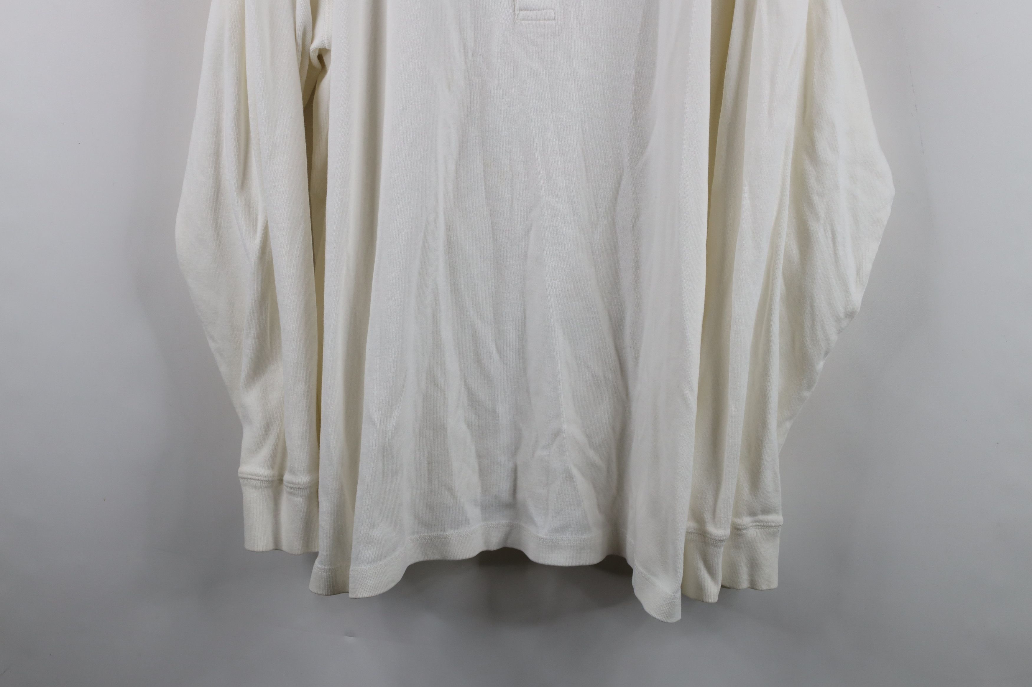 J.Crew Vintage 90s J Crew Heavyweight Ribbed Knit Henley T-Shirt Size US XXL / EU 58 / 5 - 3 Thumbnail
