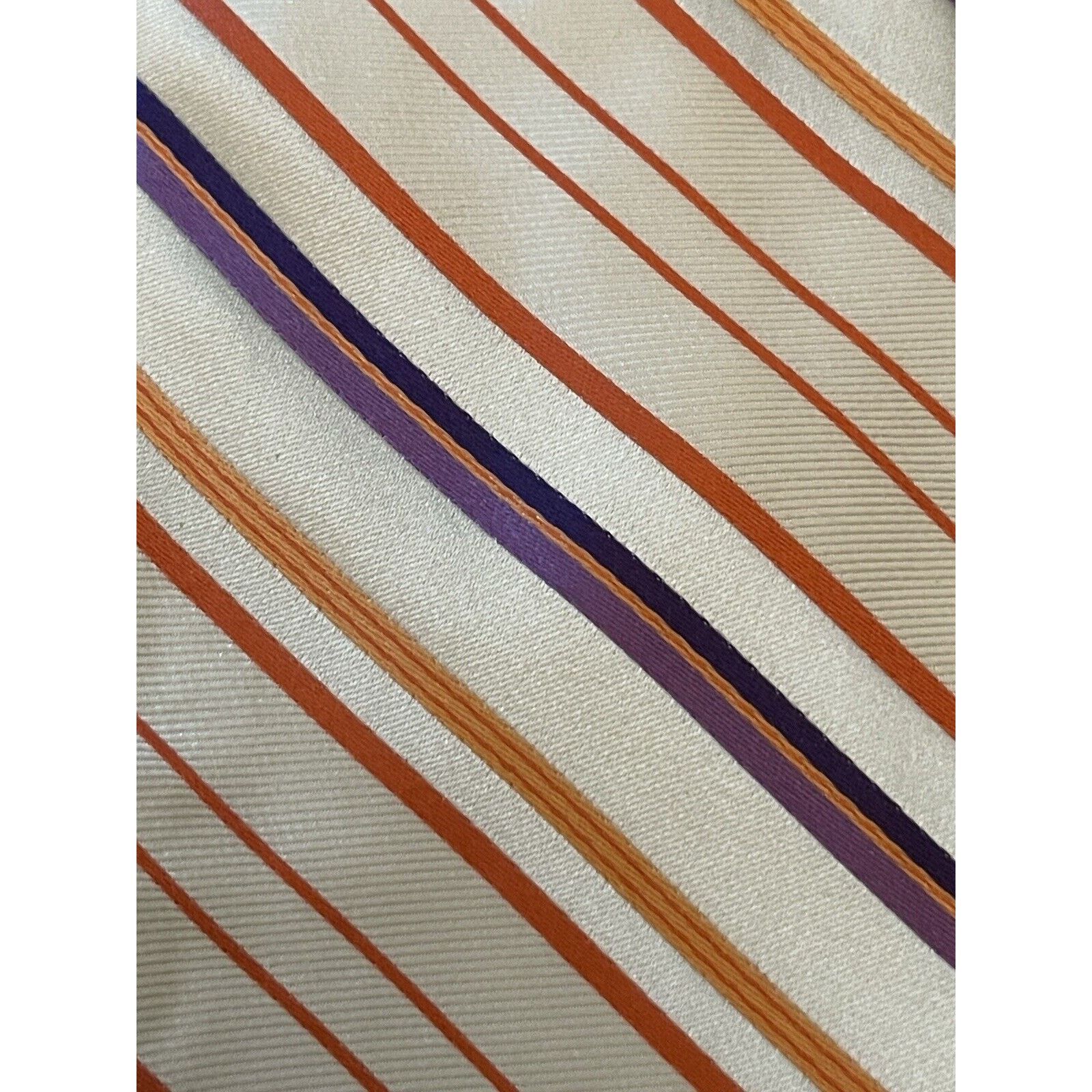 Express Express Orange Purple 100% Silk Men’s Neck Tie Made In China Size ONE SIZE - 10 Thumbnail