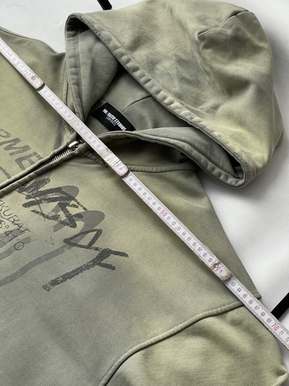 No Faith Studios NFS SPLIT ZIP JACKET LIGHT GREEN Zip Up Hoodie no faith Stu Size US XL / EU 56 / 4 - 16 Thumbnail