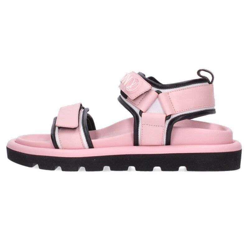 Louis Vuitton Louis Vuitton Logo Sandals Pink x Black Size 38 Size US 5.5 / EU 38 - 1 Thumbnail