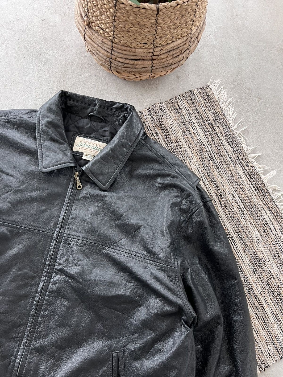 Genuine Leather Vintage Avantgarde Black Leather Coach Bomber Jacket Y2K Size US XXL / EU 58 / 5 - 5 Thumbnail