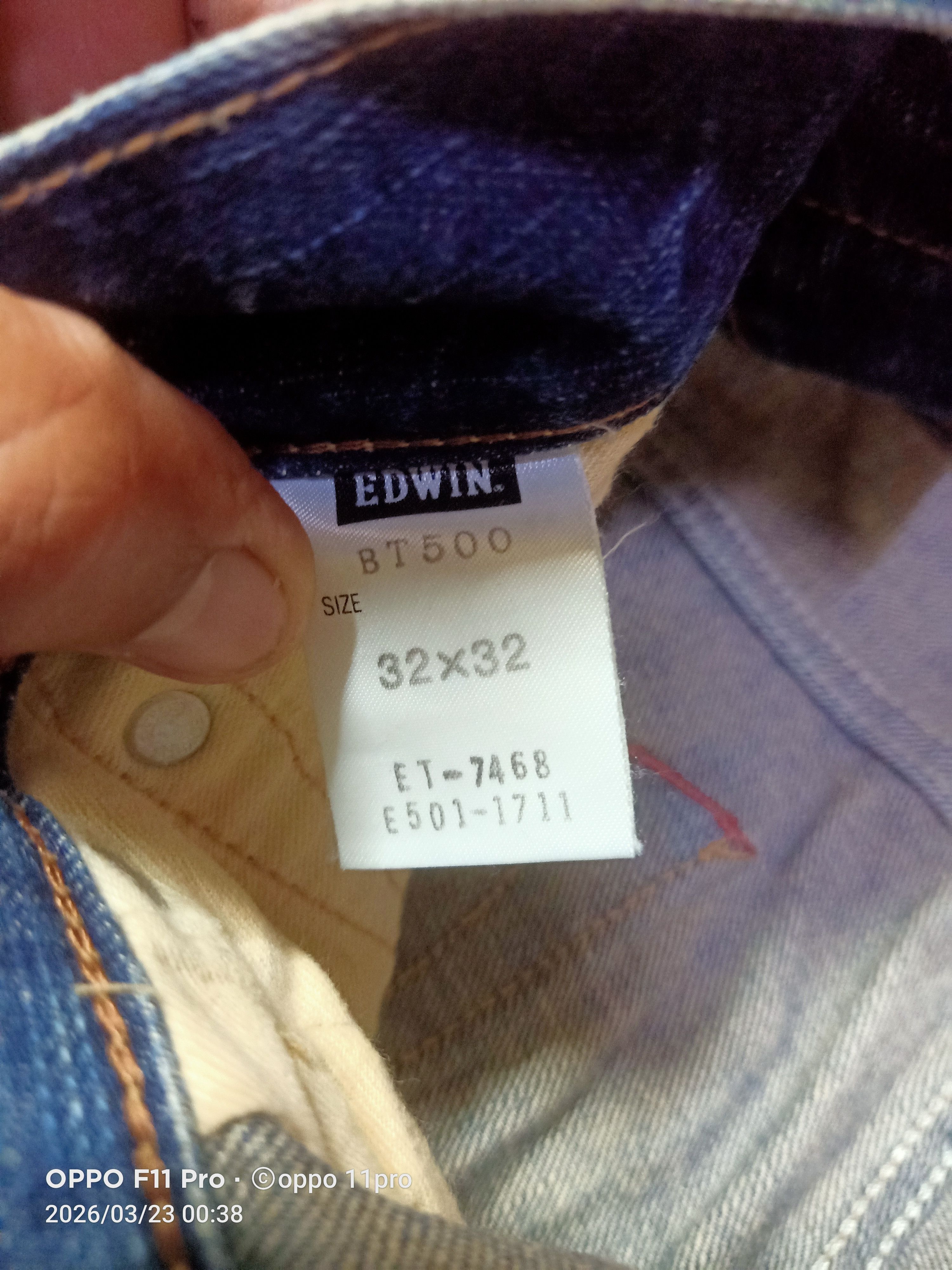 If Six Was Nine 💥Edwin Vintage 503 Flare Denim Distressdenim 💥 Size US 34 / EU 50 - 8 Thumbnail