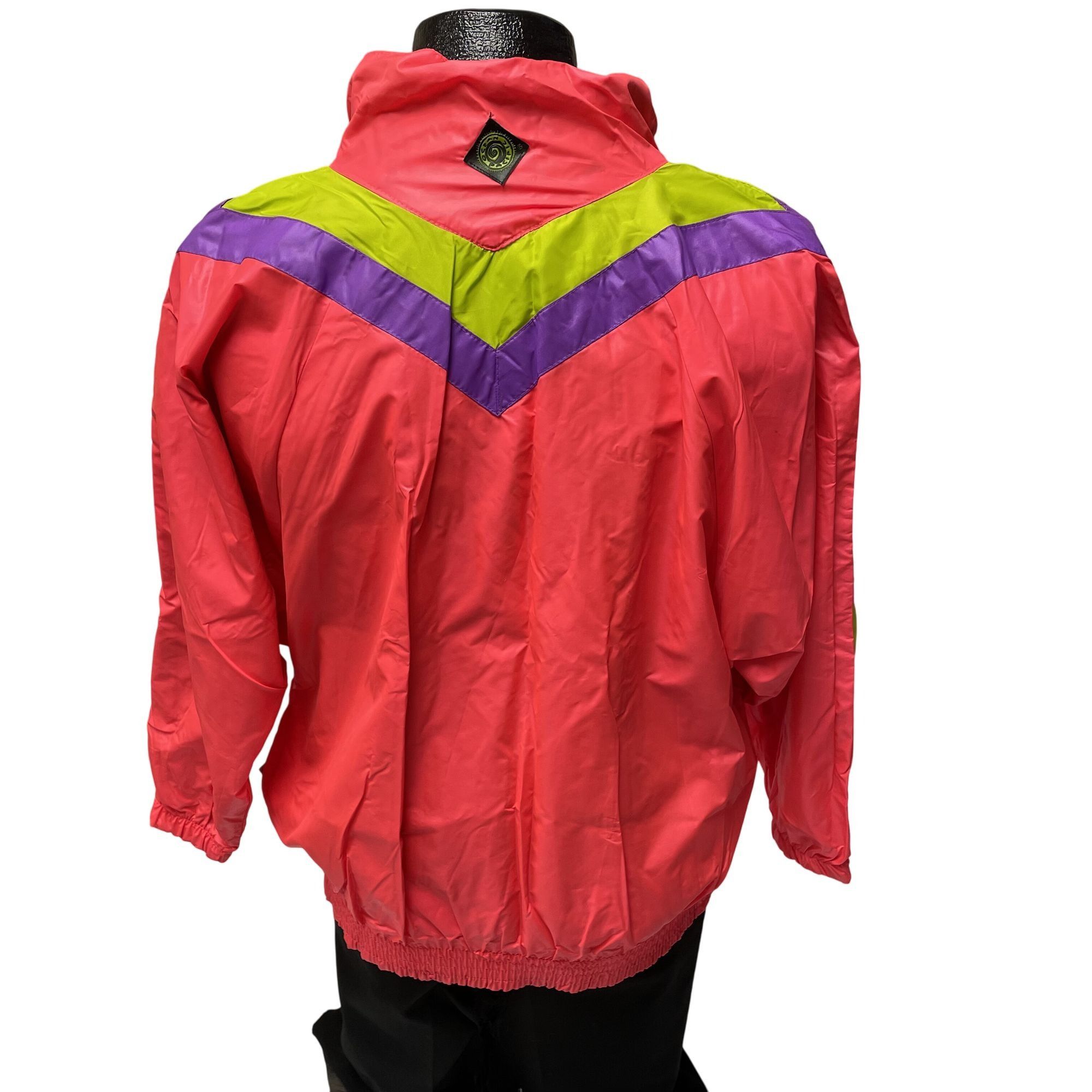 Ocean Pacific NOS New Vtg Ocean Pacific NEON Pink REVERSIBLE Windbreaker Size US M / EU 48-50 / 2 - 4 Thumbnail