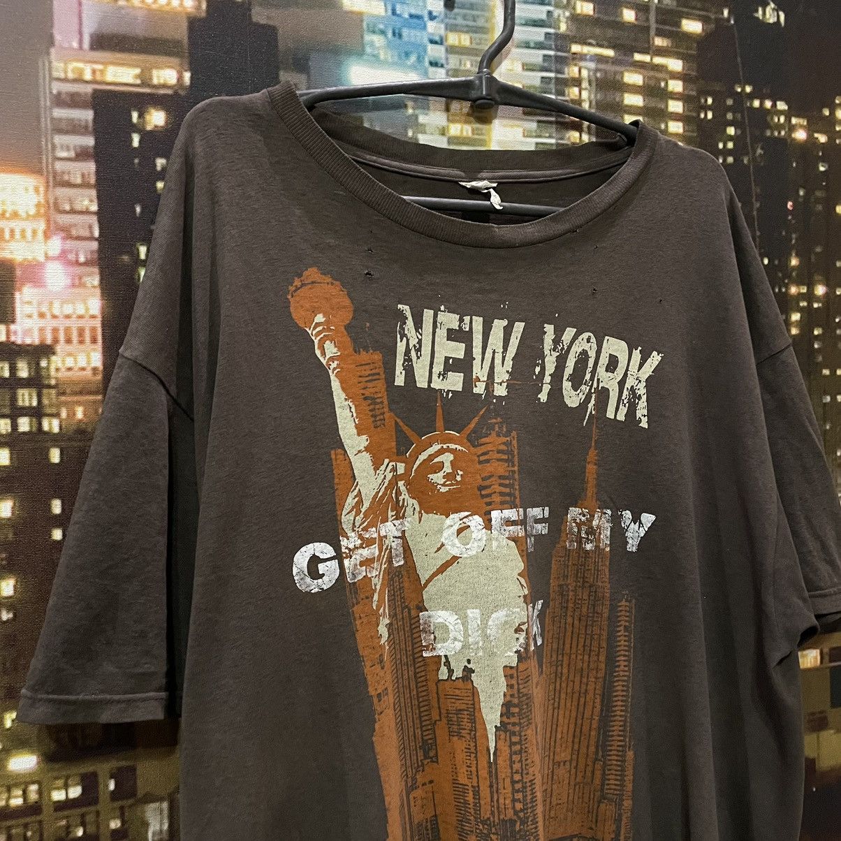 Band Tees *RARE* Tee Skater GET NY OFF MY DICK PENIS FUNNY PORNO XXX Size US XXL / EU 58 / 5 - 2 Thumbnail