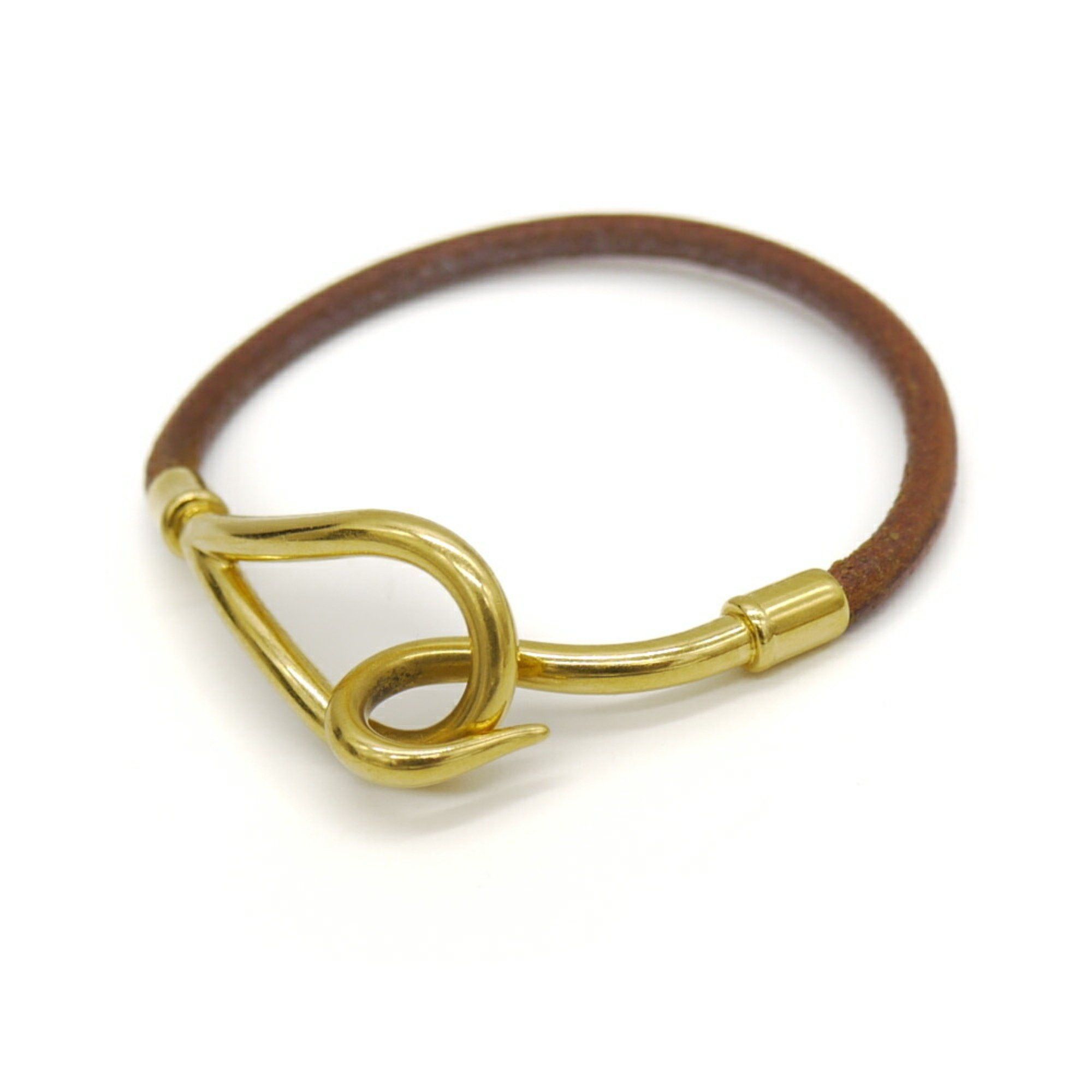 Hermes HERMES Jumbo Bracelet Leather Brown Size ONE SIZE - 1 Thumbnail