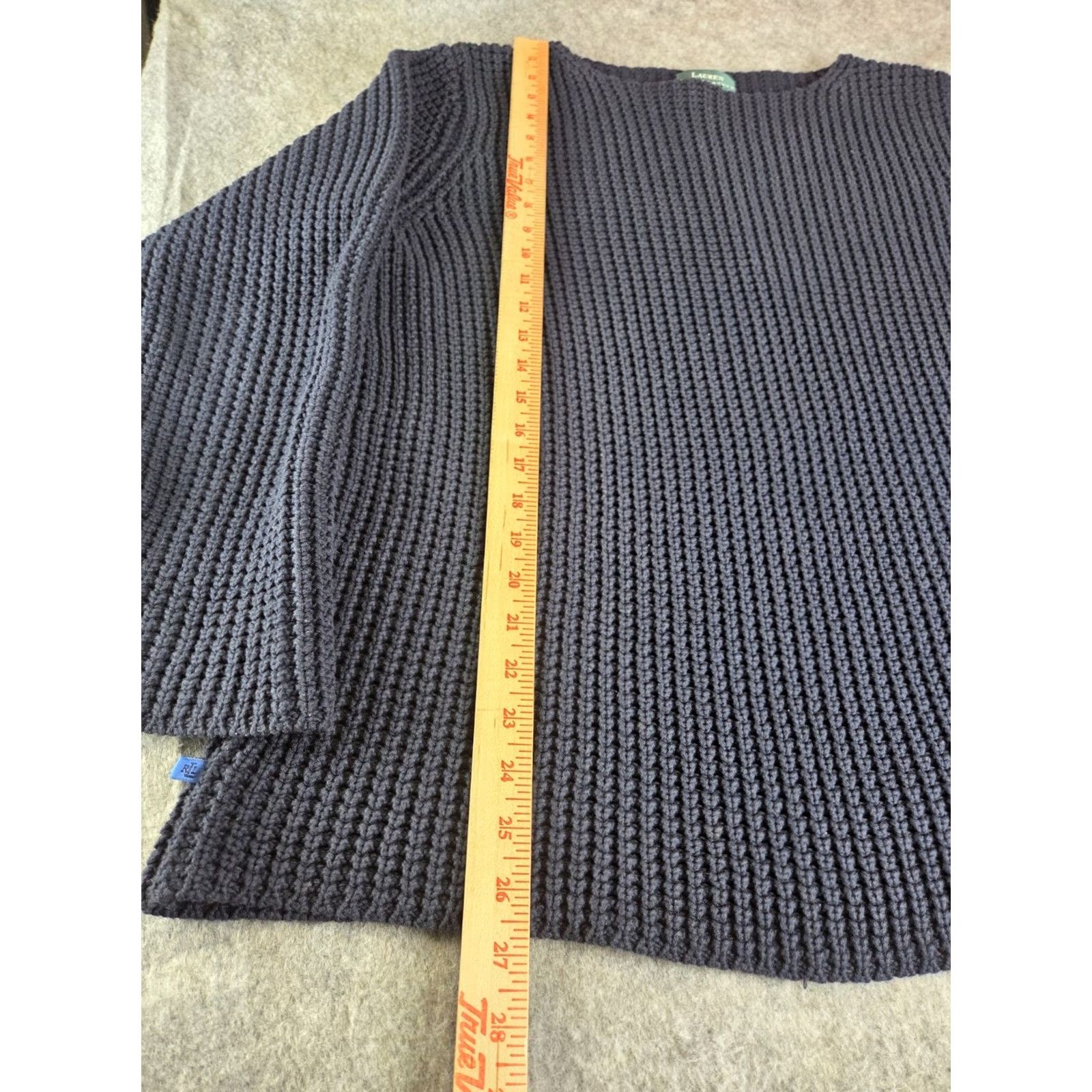 Ralph Lauren Ralph Lauren Sweater Women XL Navy Blue Knit Pullover Long Sleeve" Size XL / US 12-14 / IT 48-50 - 8 Thumbnail
