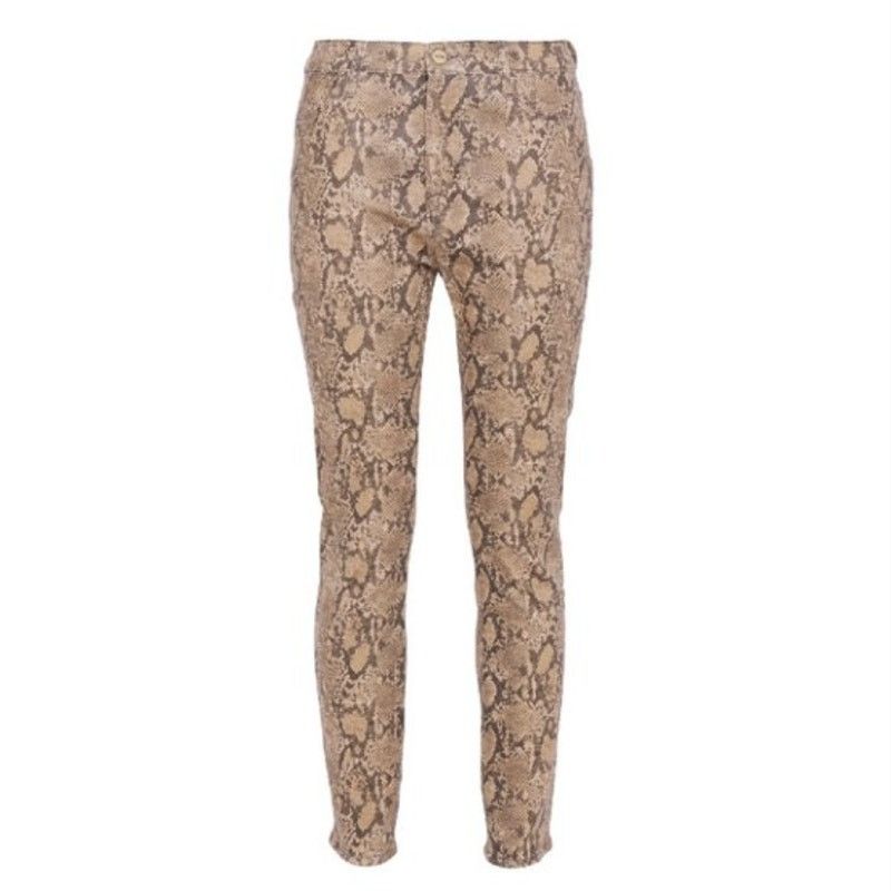 FRAME Le High Skinny Crop Coated Python outlet Jeans 25