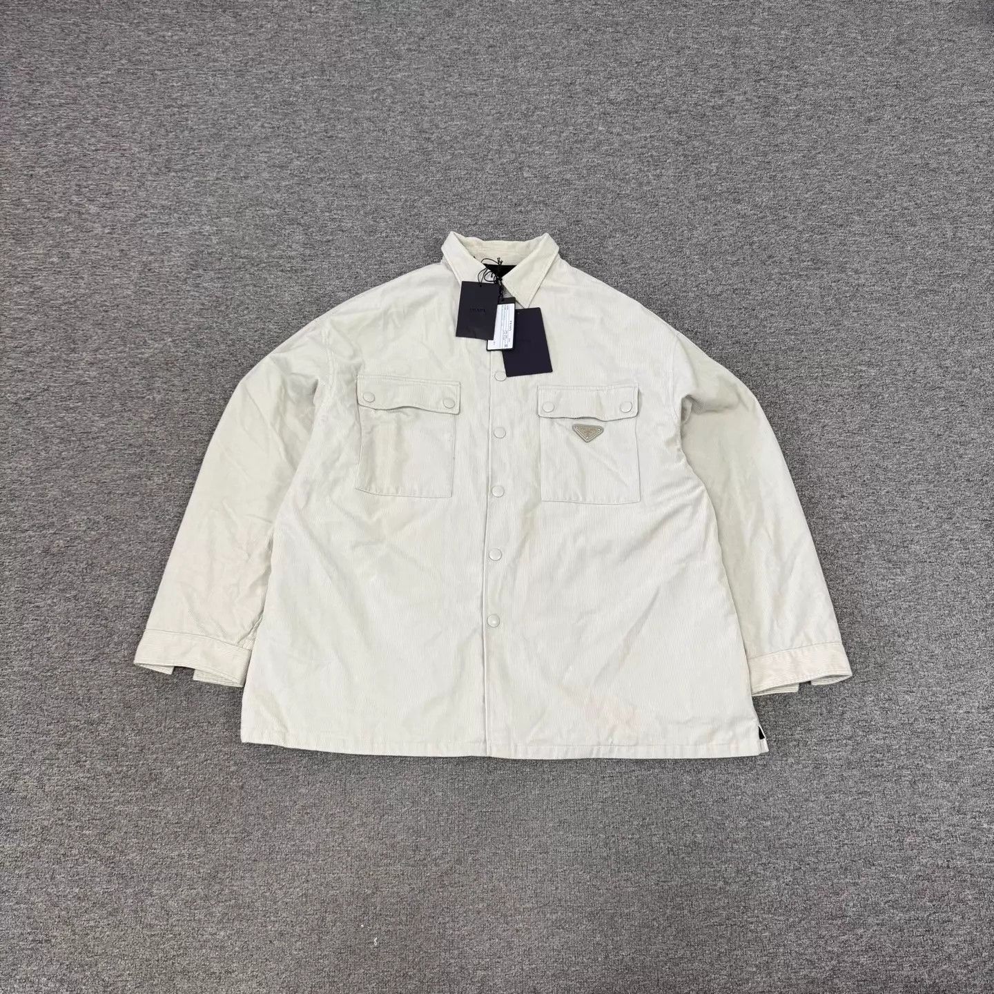 Prada Prada Triangle Logo Corduroy Work Jacket L Size US L / EU 52-54 / 3 - 1 Thumbnail