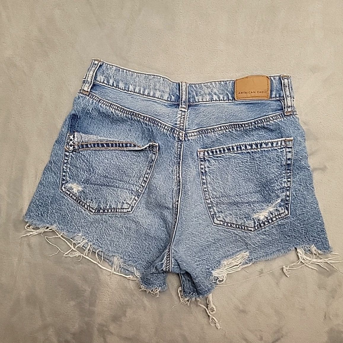 American Eagle Outfitters American Eagle Shorts Women 0 Denim 27x3 Mini 90s Boyfriend Distressed Faded Y2K Size 25" / US 0 / IT 36 - 5 Thumbnail