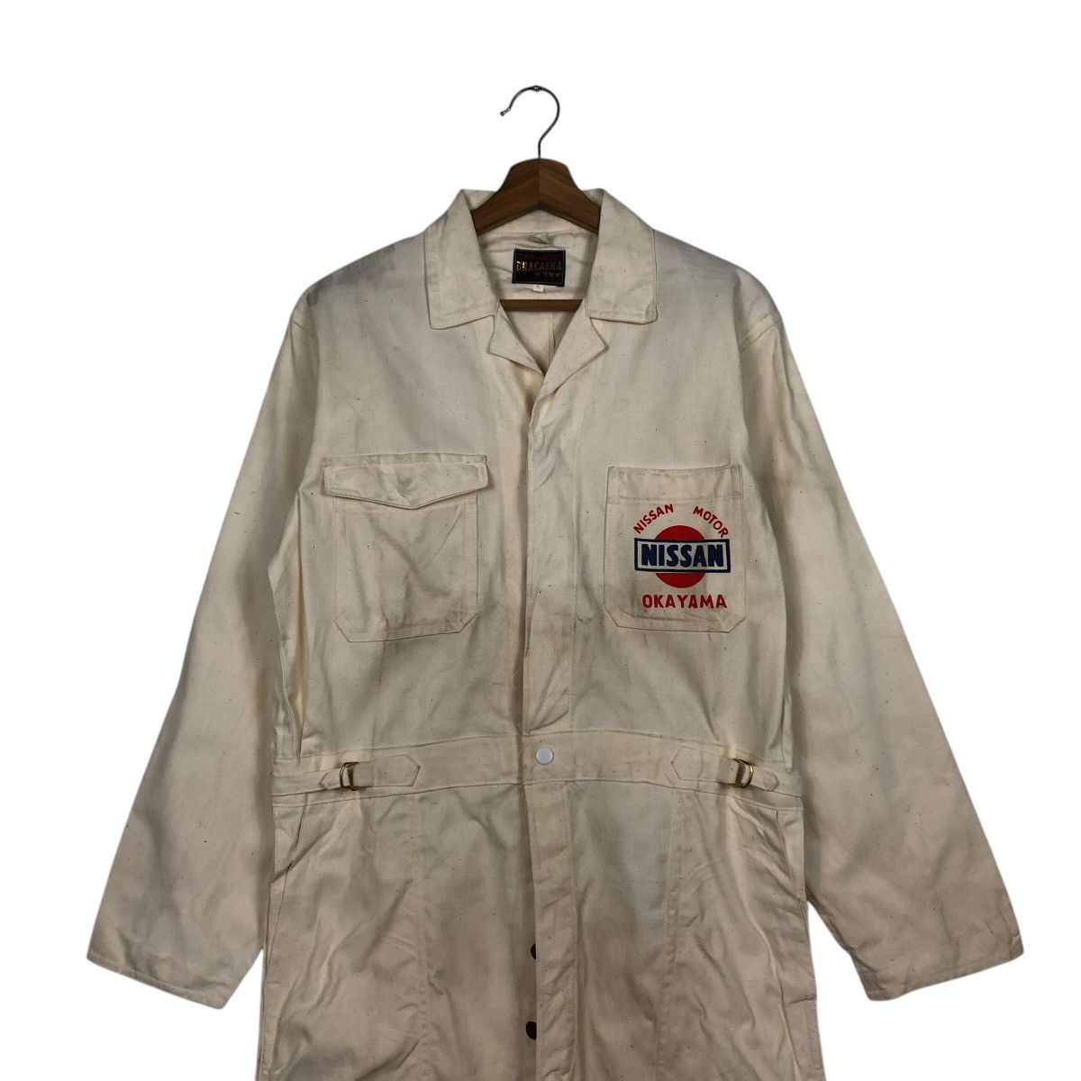 Vintage 🔥VINTAGE WORKER COVERALL NISSAN MOTOR OKAYAMA BIG LOGO Size US 36 / EU 52 - 3 Thumbnail
