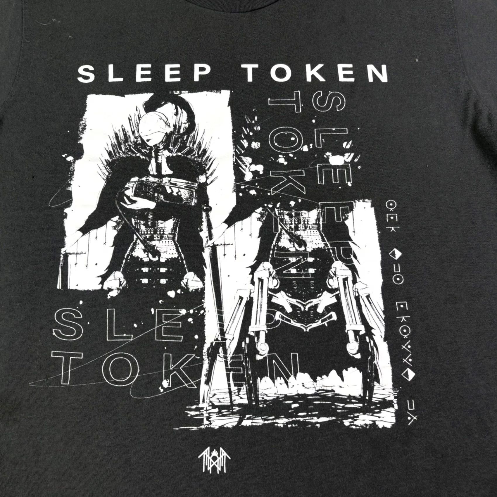 Vintage Sleep Token Band T-Shirt Mens Medium Black Graphic Print Crew Neck Ring Spun Cotton Tee Size US M / EU 48-50 / 2 - 7 Thumbnail