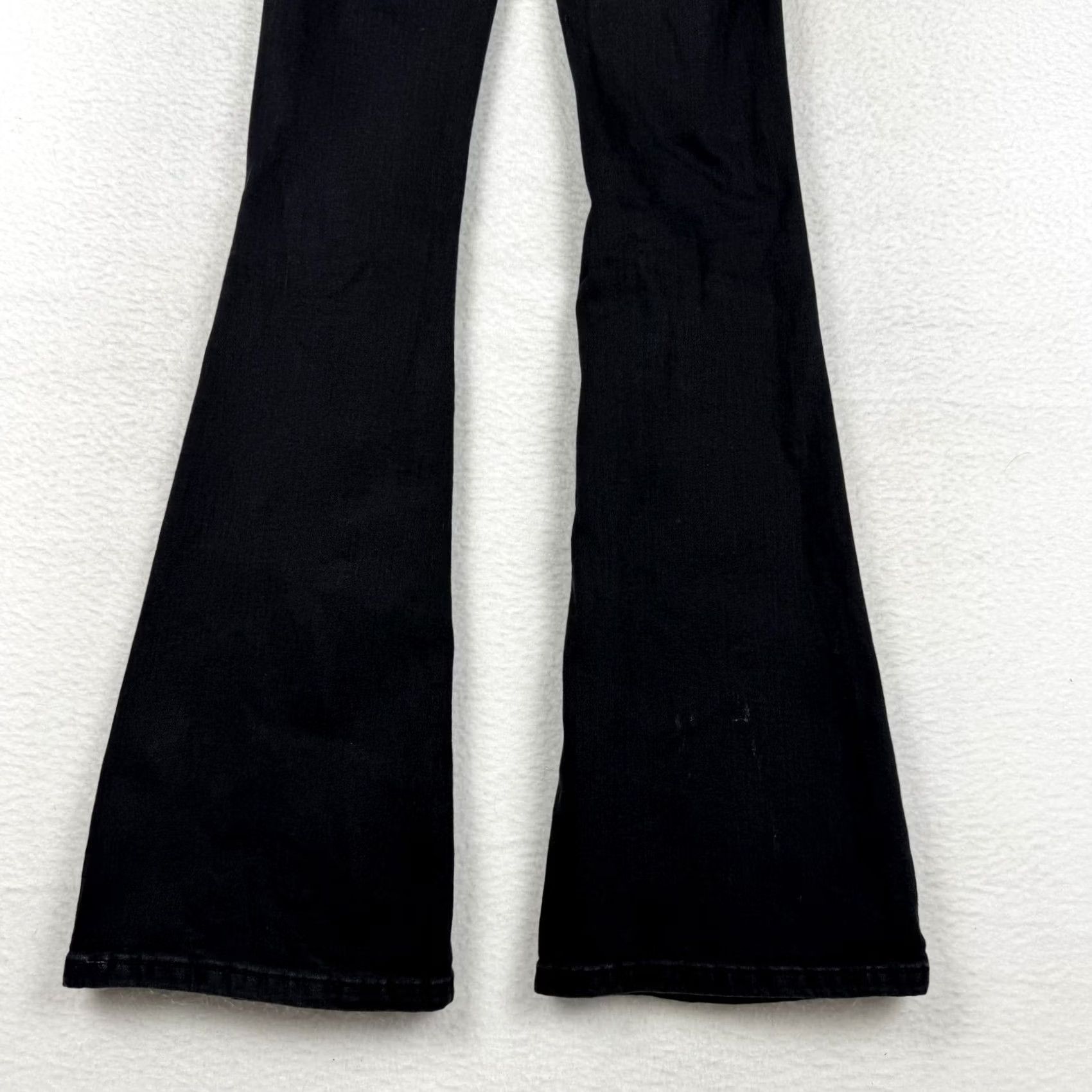 Free People Free People Jeans 24 24 Wayde High Rise Flared Bell Bottoms Denim Black Womens Regular Boho 90s 00s Bohemian Spring Fall Winter Girls Mens Size 42" / US 20 - 6 Thumbnail