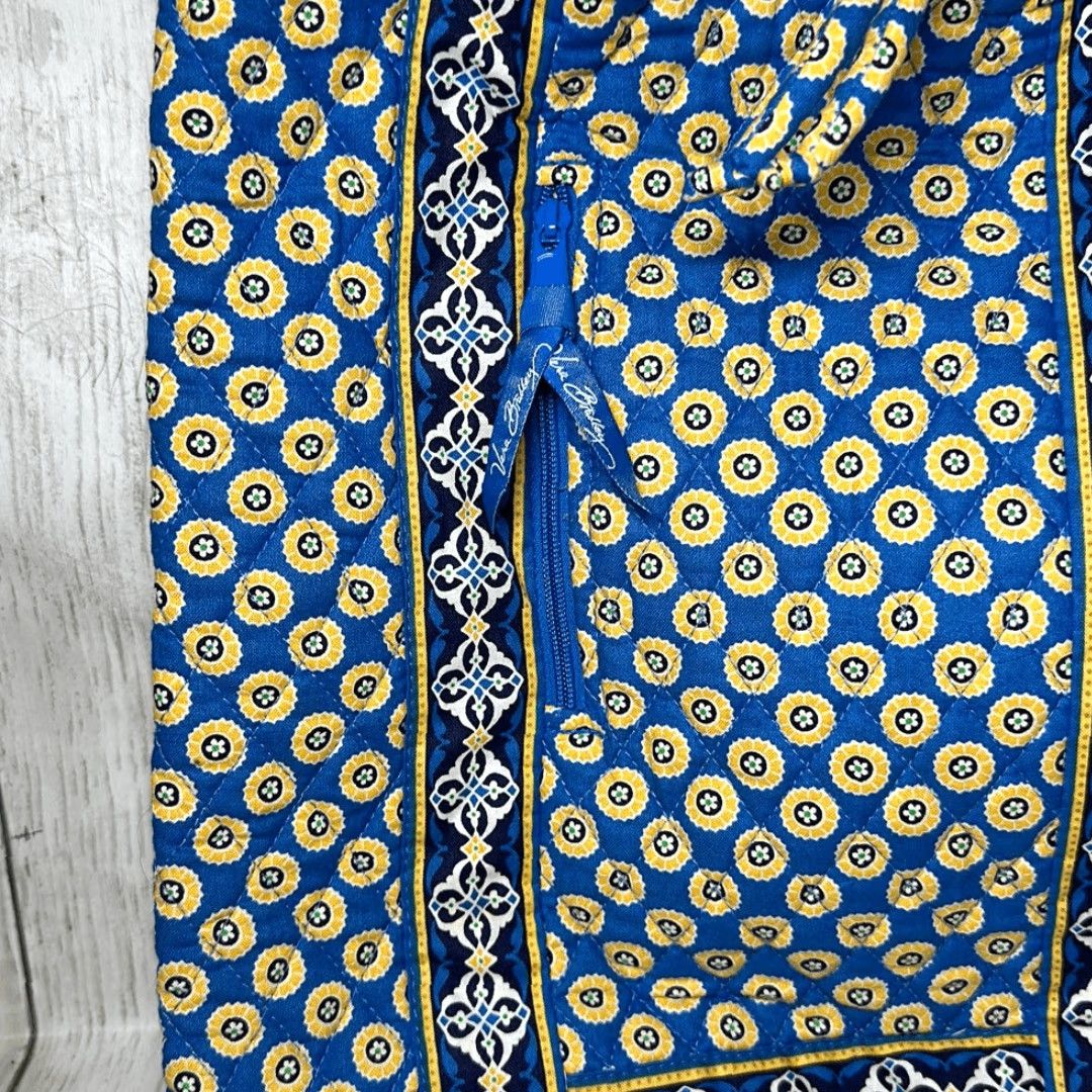 Vera Bradley Vera Bradley Tote Shoulder Bag Handbag Purse Riviera Blue Multicolor Yellow Medium Womens Boys/Girls? Size ONE SIZE - 2 Thumbnail