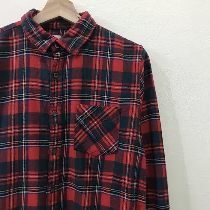 Flannel Japanese Brand Browny Plaid Tartan Flannel Shirt Size US L / EU 52-54 / 3 - 3 Thumbnail