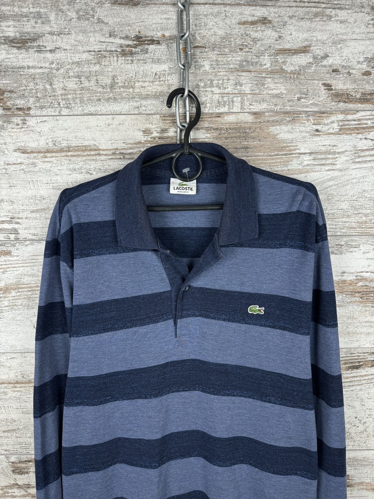 Lacoste × Vintage Mens Vintage Lacoste striped longsleeve T-shirt sweatshirt Size US L / EU 52-54 / 3 - 3 Thumbnail