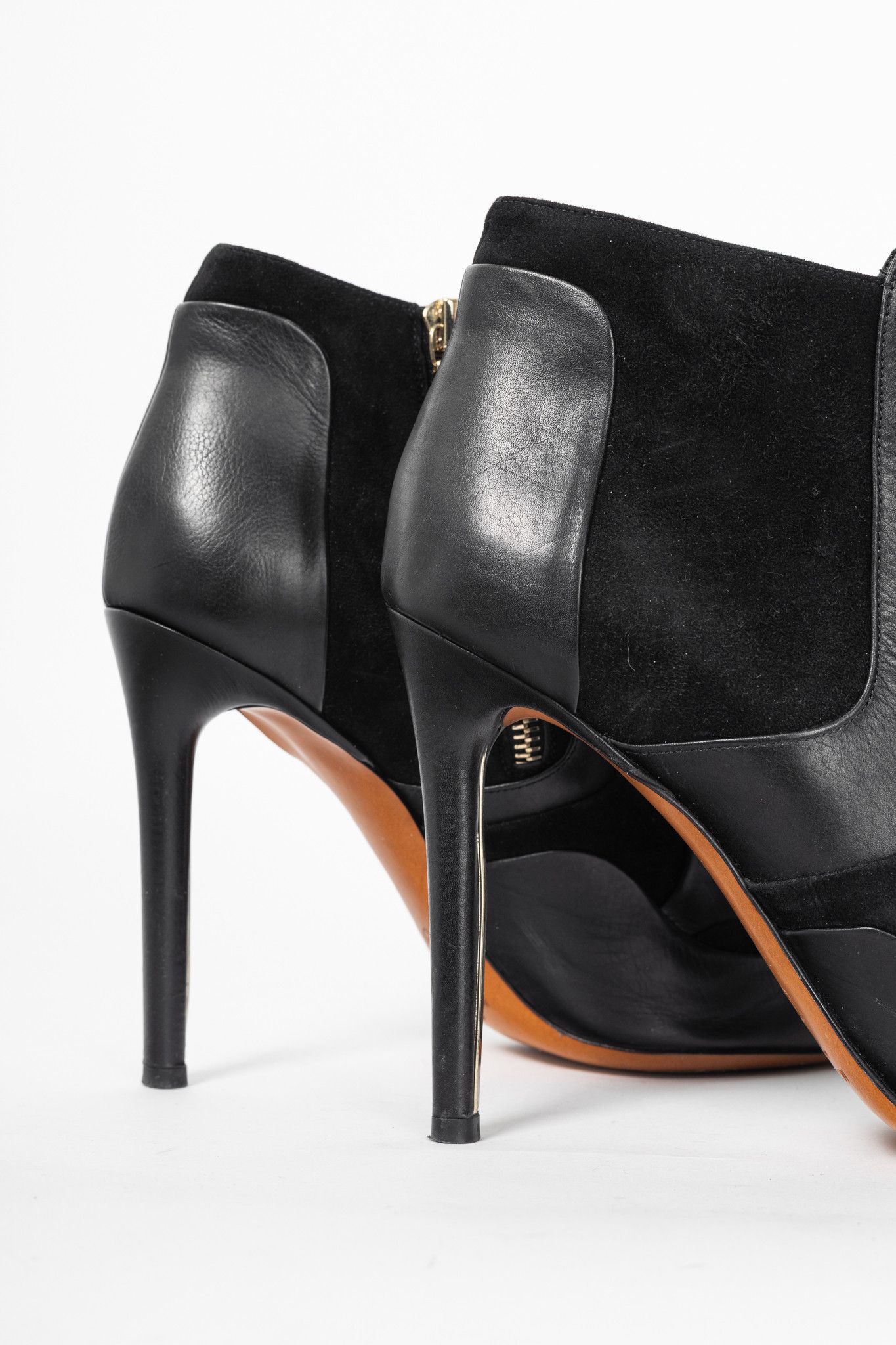 Mulberry Mulberry Mira Black Calf & Suede Patchwork Booties Size US 9.5 / IT 39.5 - 8 Thumbnail