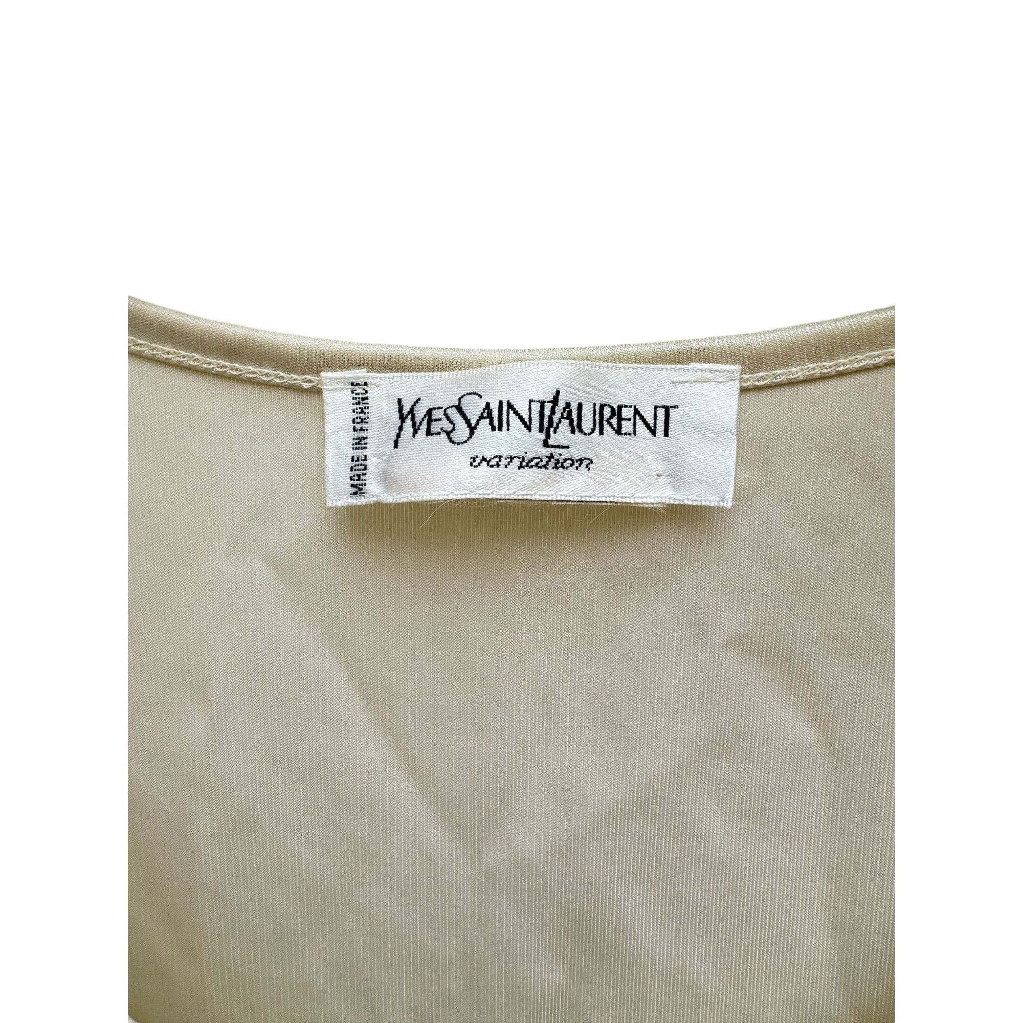 Yves Saint Laurent Vintage Shiny Tank Top Size S / US 4 / IT 40 - 5 Thumbnail