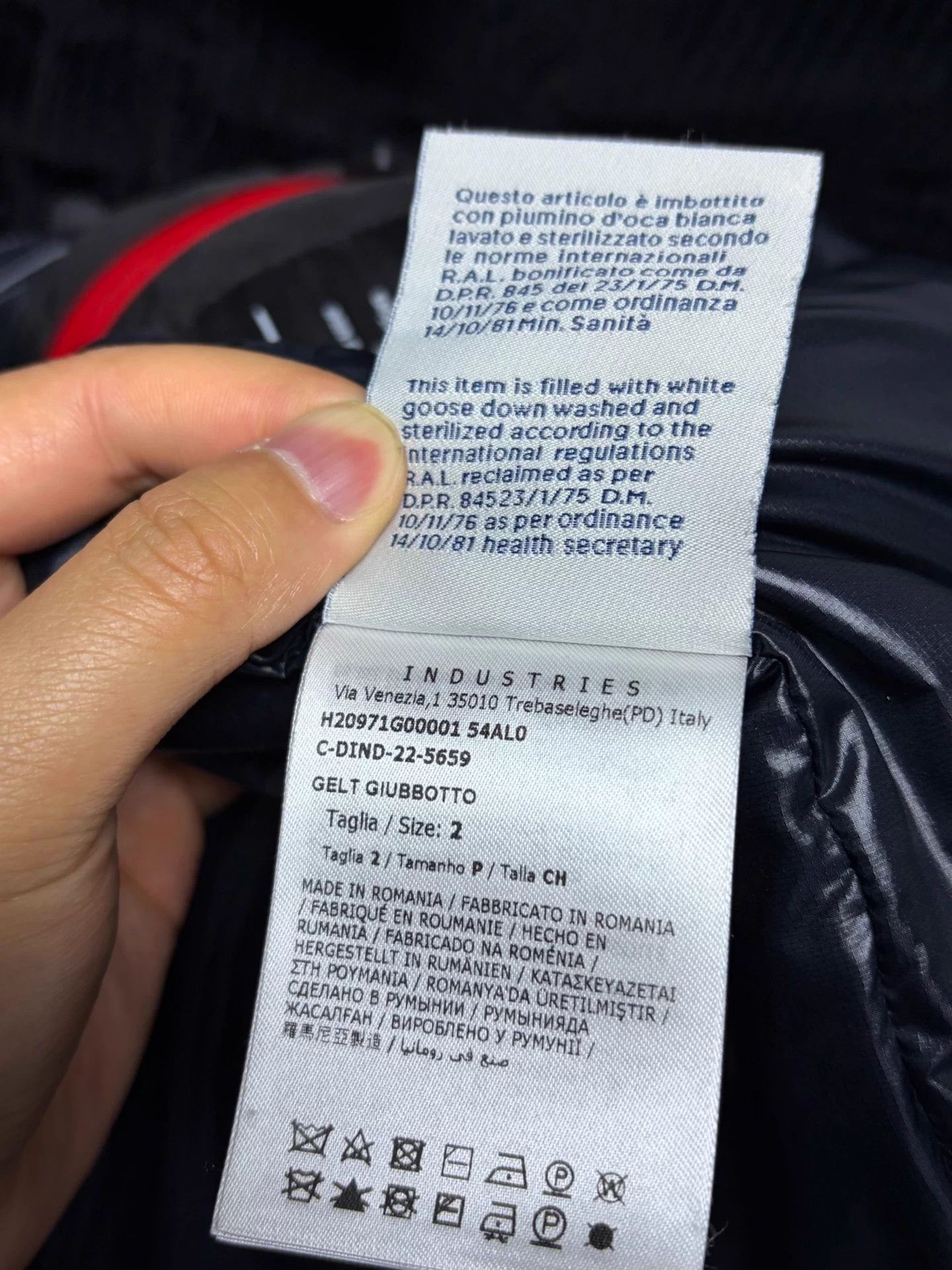 Moncler Moncler Men's Corduroy Down Jacket Black Size 2 Size US M / EU 48-50 / 2 - 4 Thumbnail