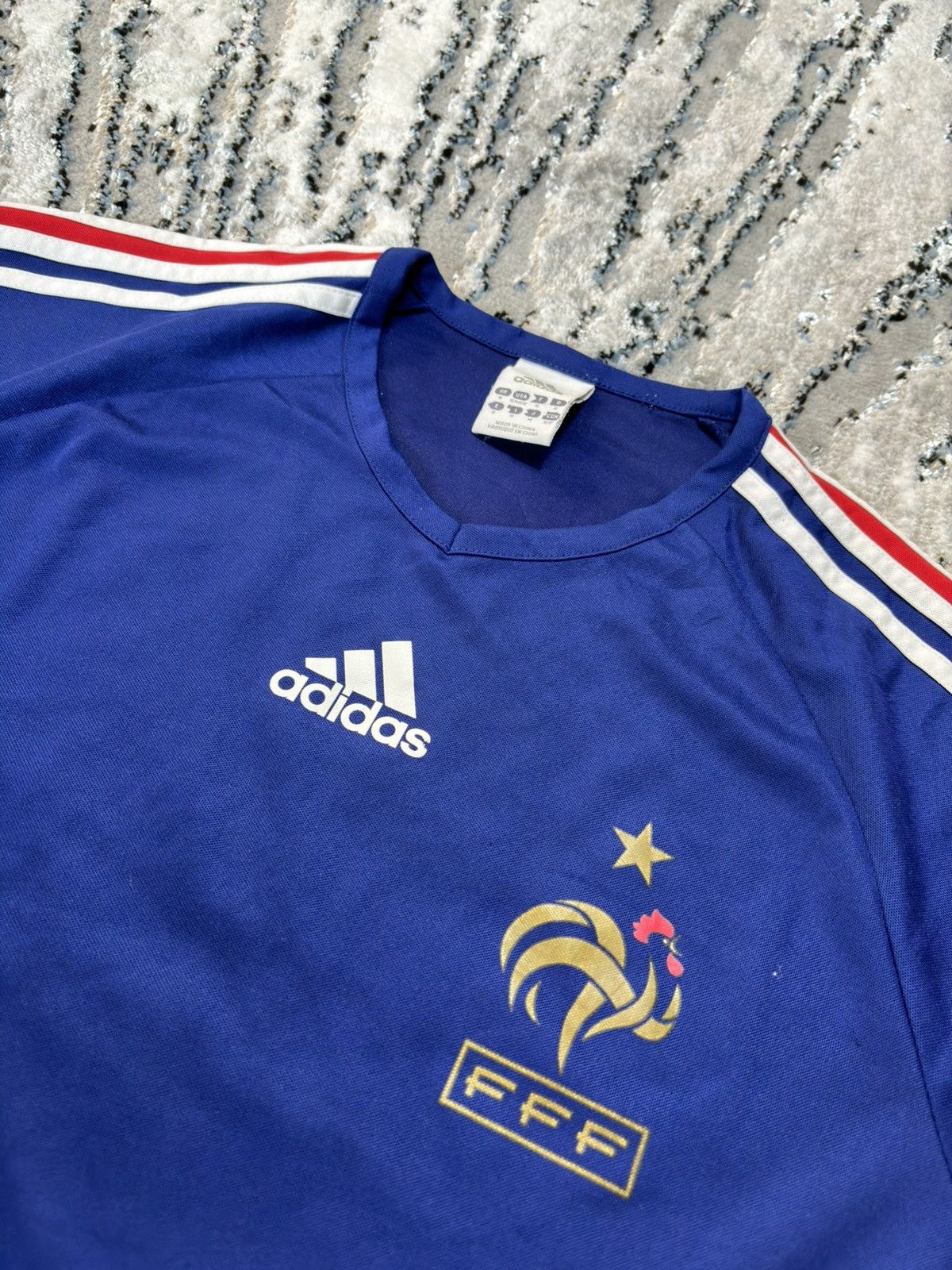 Adidas × Vintage Adidas 2009/10 France Soccer Jersey Men’s Blokecore Drill Size US S / EU 44-46 / 1 - 3 Thumbnail