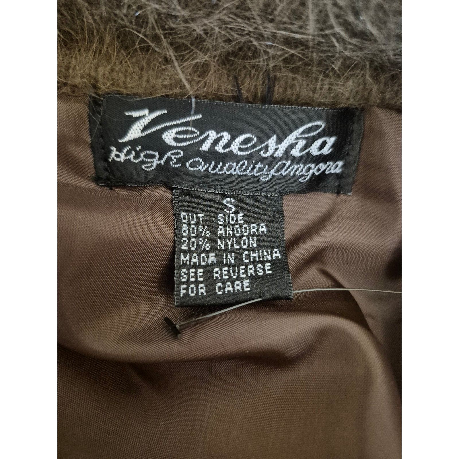 Vintage Vanesha Vintage Angora Mink Coatigan Sweater Oversized Brown Size M / US 6-8 / IT 42-44 - 8 Thumbnail