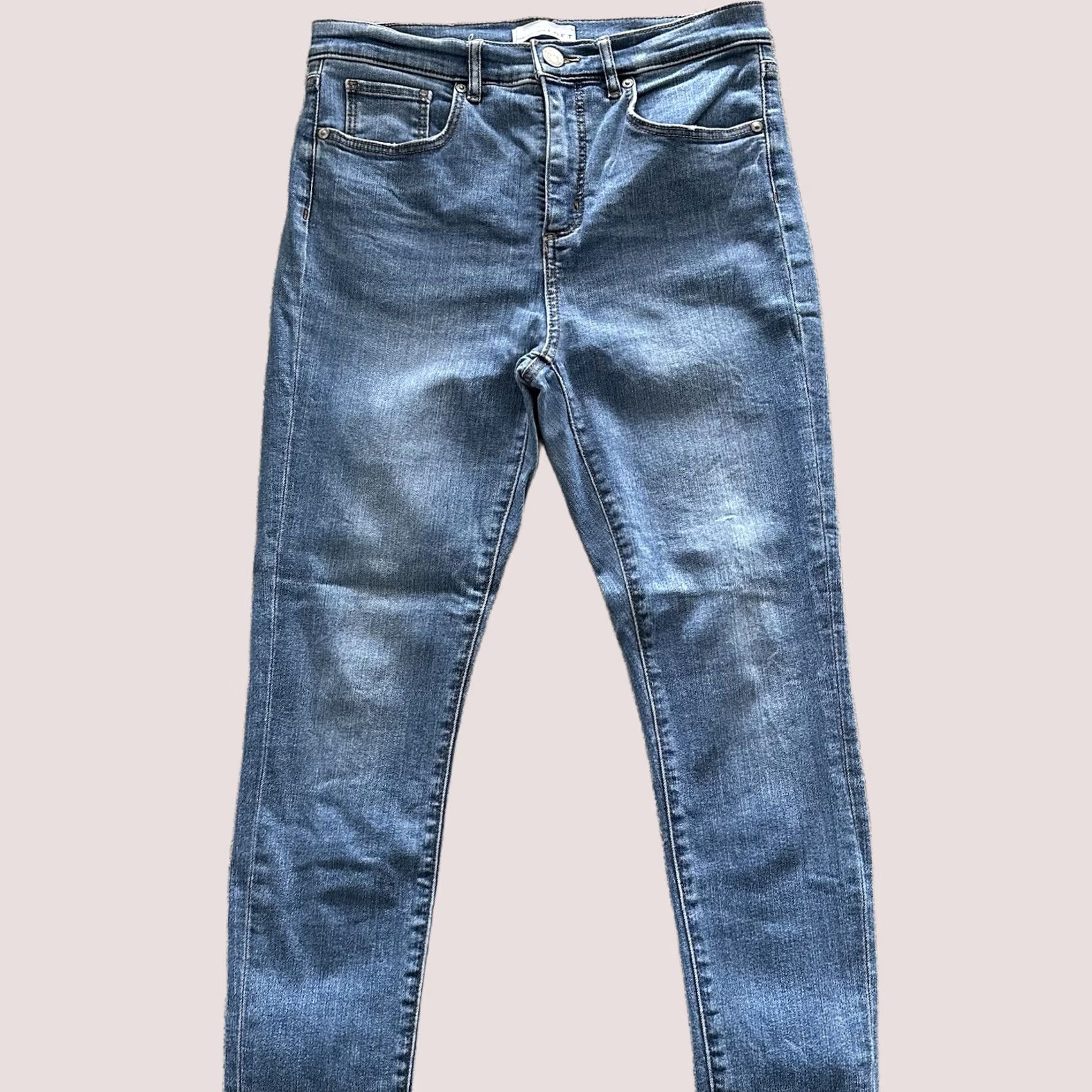 Loft LOFT Jeans Women’s 28 / 6 High Waist Skinny Light Wash Stretch Denim 5-Pocket Style 25 Inseam Blue Size 28" / US 6 / IT 42 - 1 Thumbnail