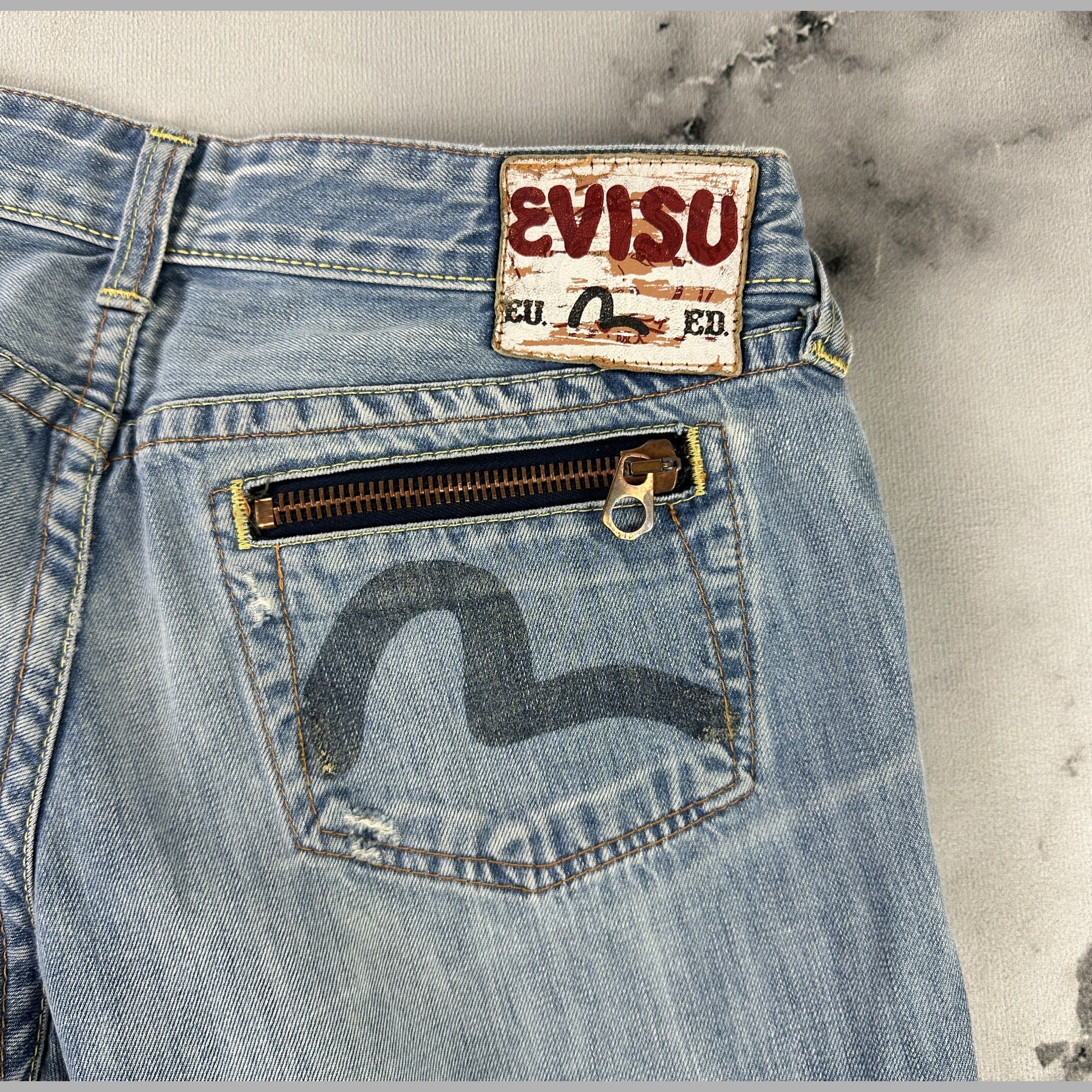 Evisu Jeans Evisu Zip Tasche Retro – W30 Size US 30 / EU 46 - 8 Thumbnail