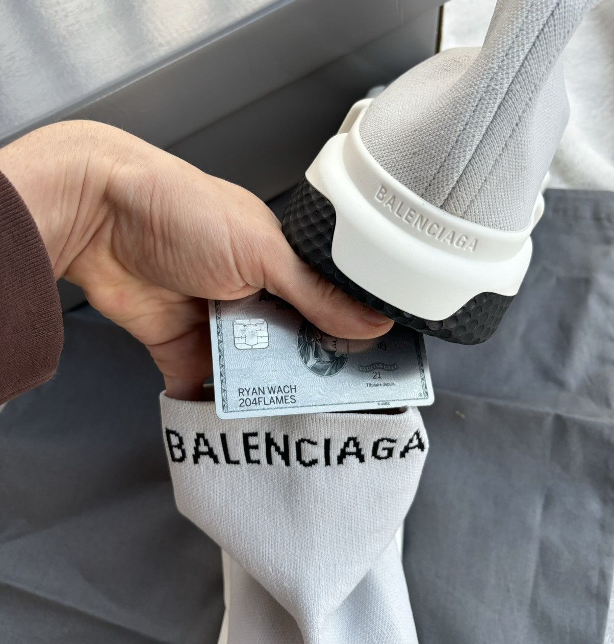 Balenciaga Balenciaga White Front Logo Speed Runners Size US 11 / EU 44 - 2 Thumbnail