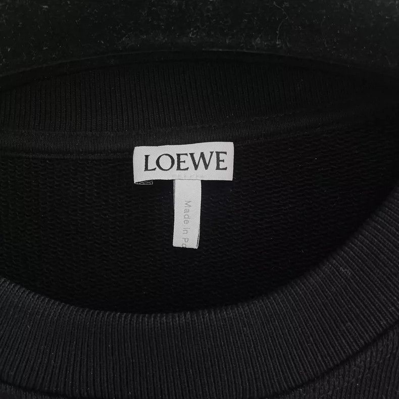 Loewe LOEWE Black round neck hoodie Size M / US 6-8 / IT 42-44 - 6 Thumbnail