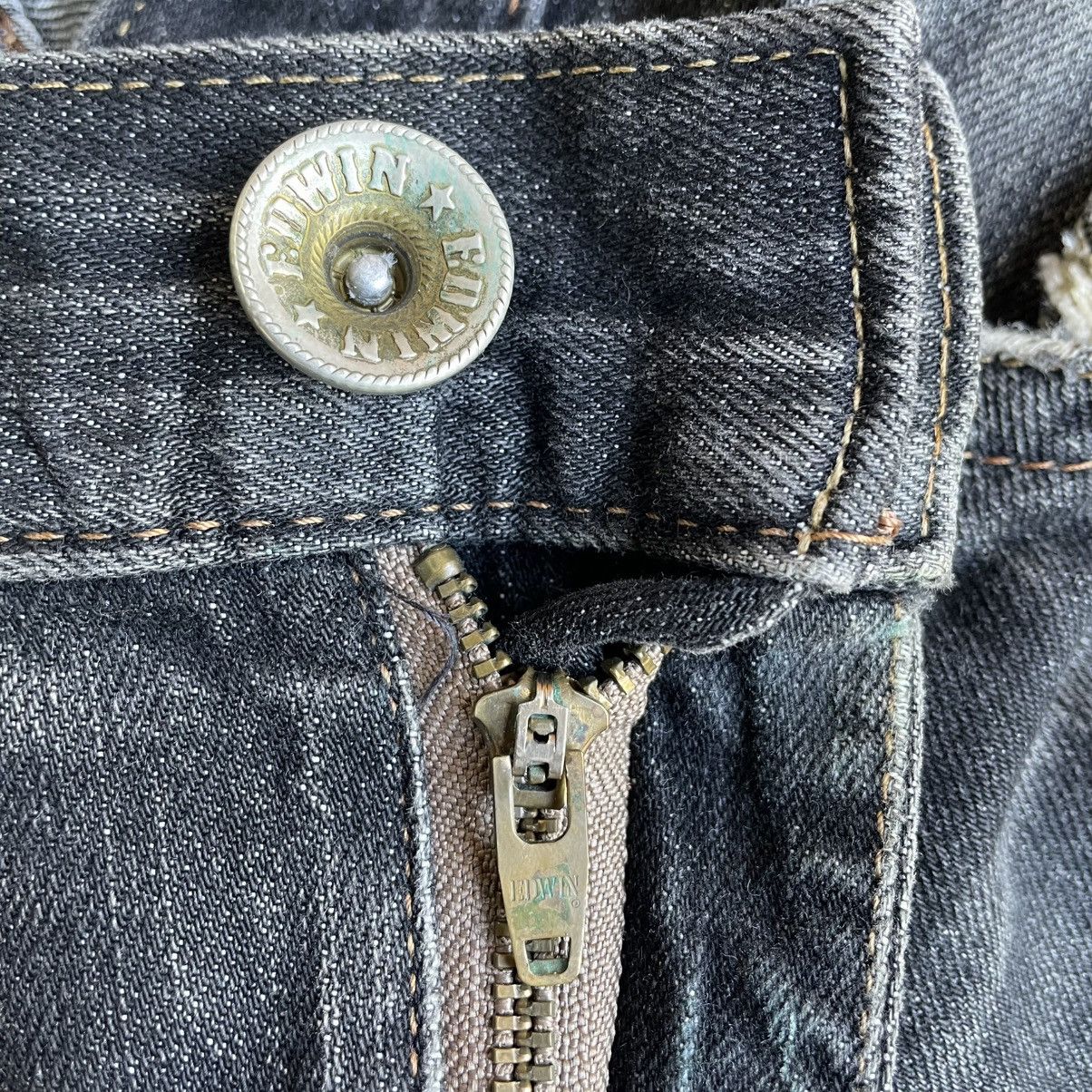 Edwin 🔥Vintage Edwin EXS404 Stoned Washed Distress Denim Jeans Size US 33 - 13 Thumbnail