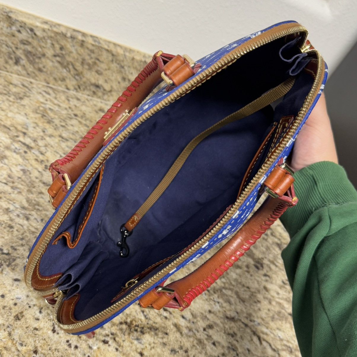 Dooney & Bourke × MLB Texas Rangers Dooney & Bourke MLB Domed Zip Satchel Purse Size ONE SIZE - 8 Thumbnail